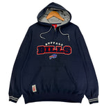 Vintage Buffalo Bills Embroidered Hoodie Sweatshirt Large