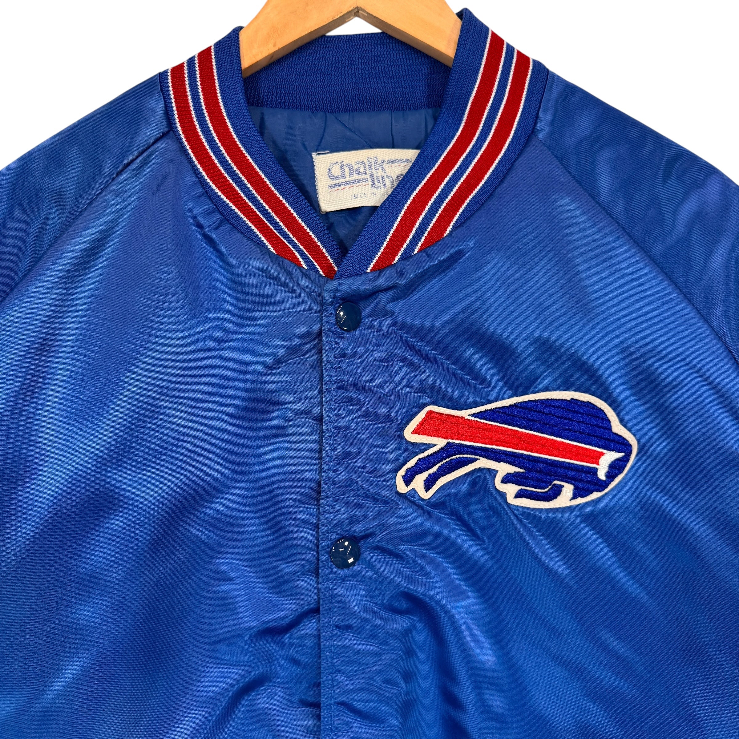Vintage Buffalo Bills Back Script Satin Jacket XL