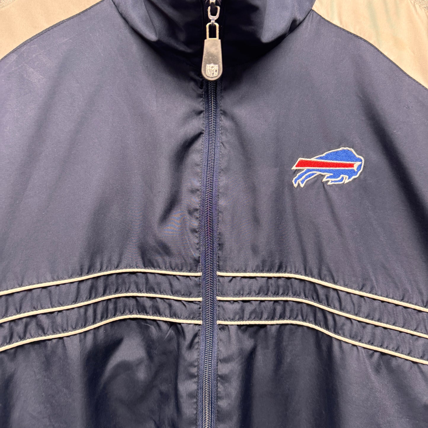 Vintage Buffalo Bills Sports Illustrated Zip Up Windbreaker Jacket XL