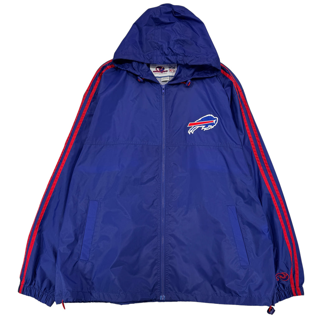 Vintage Buffalo Bills Zip Up Windbreaker Jacket Large