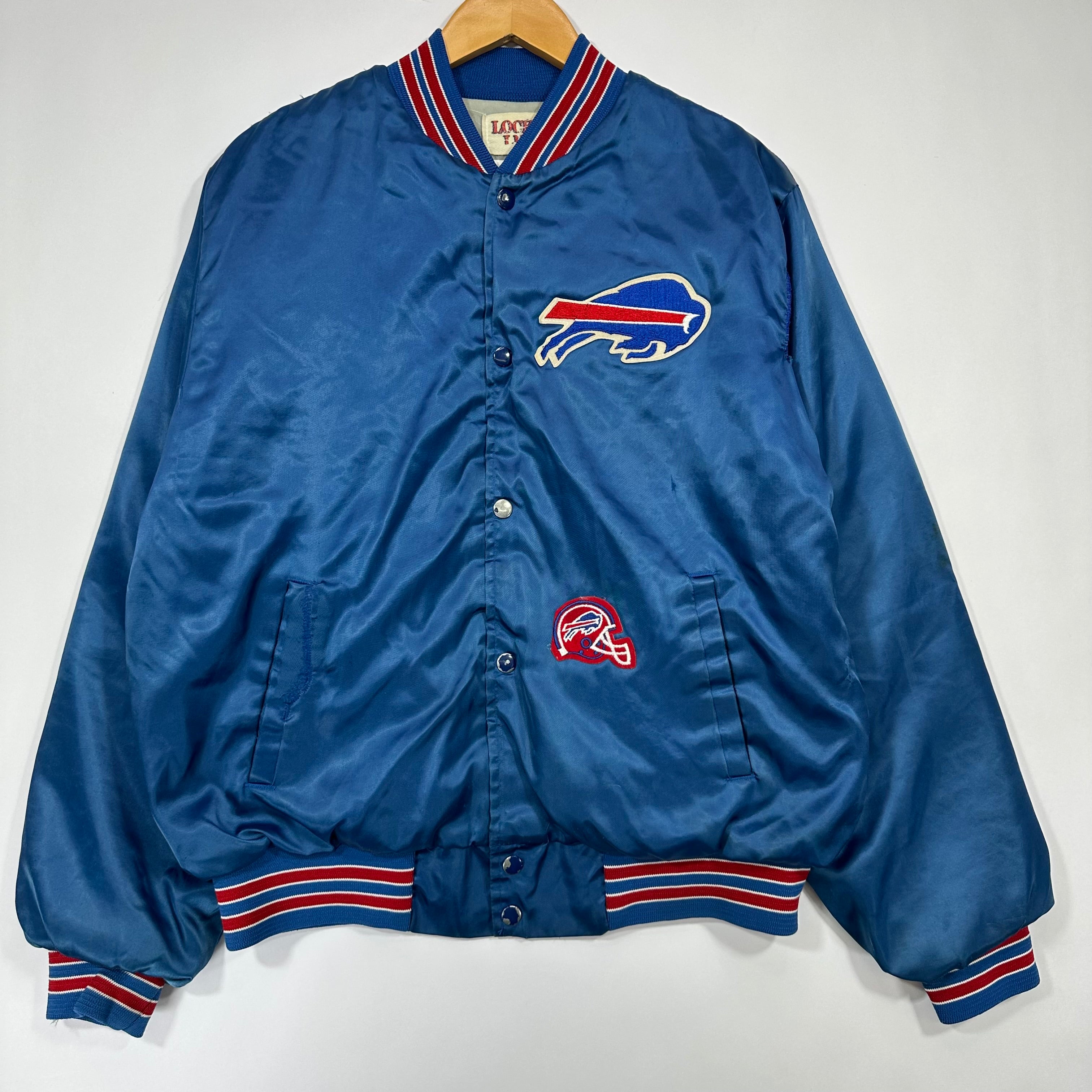 Vintage Buffalo Bills Backscript Satin Jacket Large
