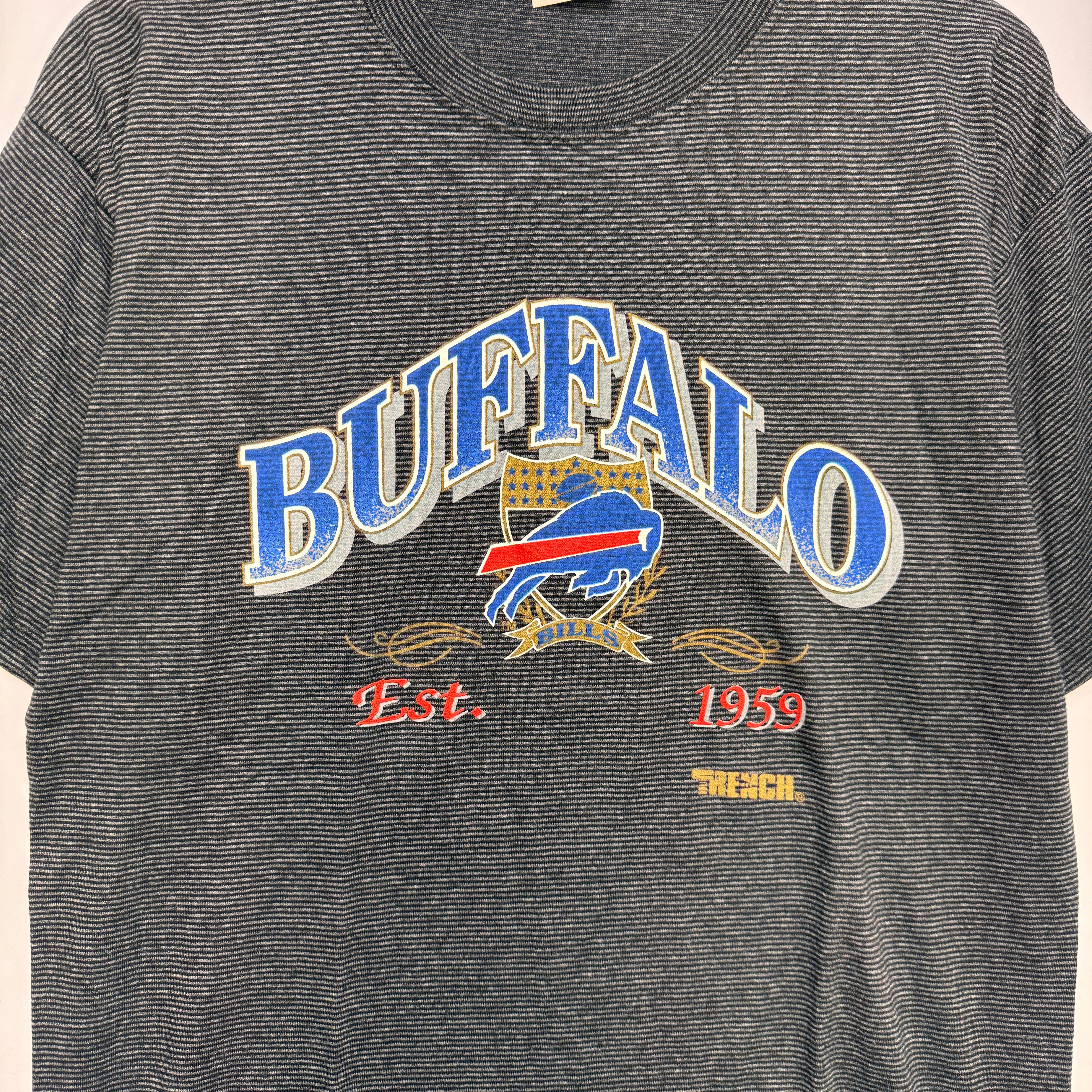 Vintage Buffalo Bills Striped Shirt Large