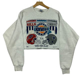 Vintage Buffalo Bills Cropped Crewneck Sweatshirt Large