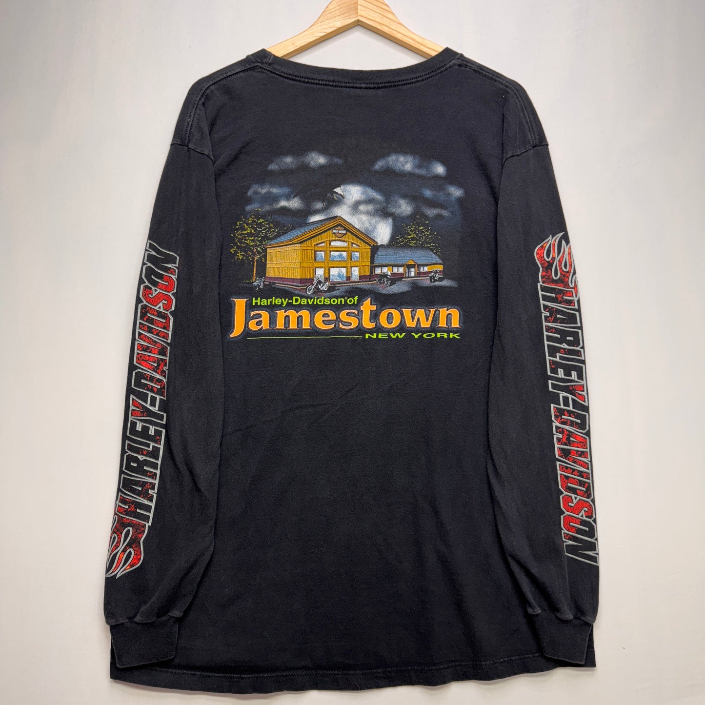 Vintage Harley Davidson Jamestown NY Long Sleeve Pocket Shirt XL