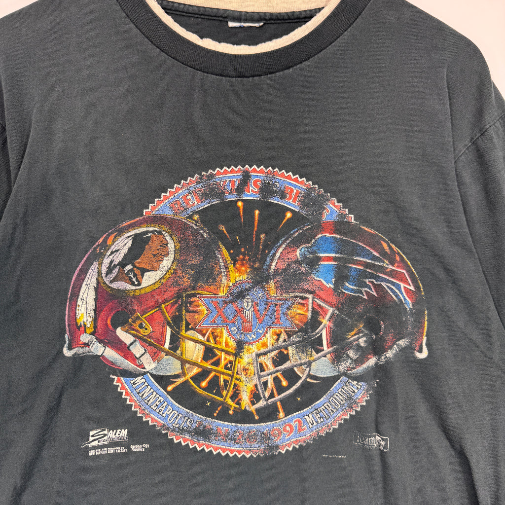 Vintage Buffalo Bills 1992 Super Bowl Double Shirt Large