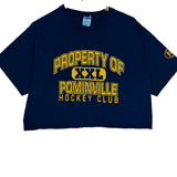 Vintage Buffalo Sabres Cropped Pominville Shirt Large