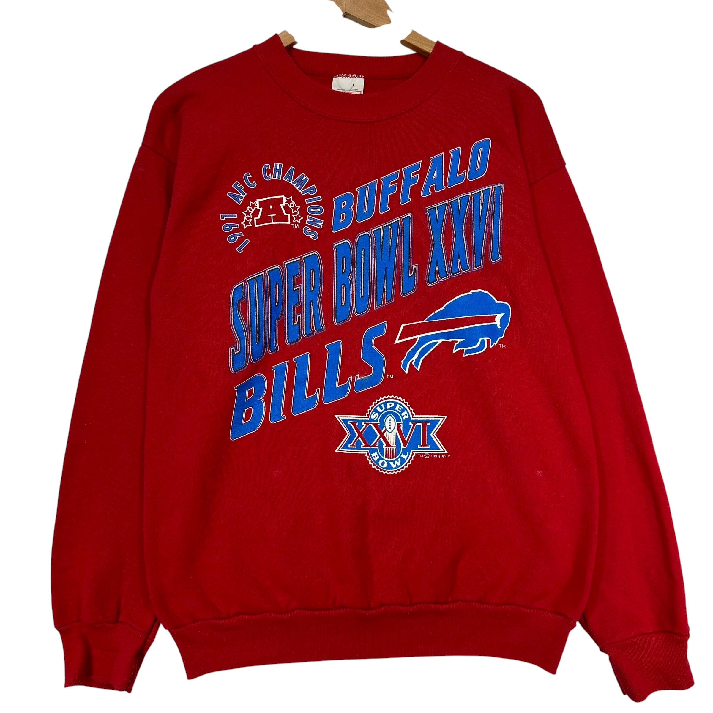 Vintage Buffalo Bills 1991 AFC Champs Crewneck Sweatshirt Large
