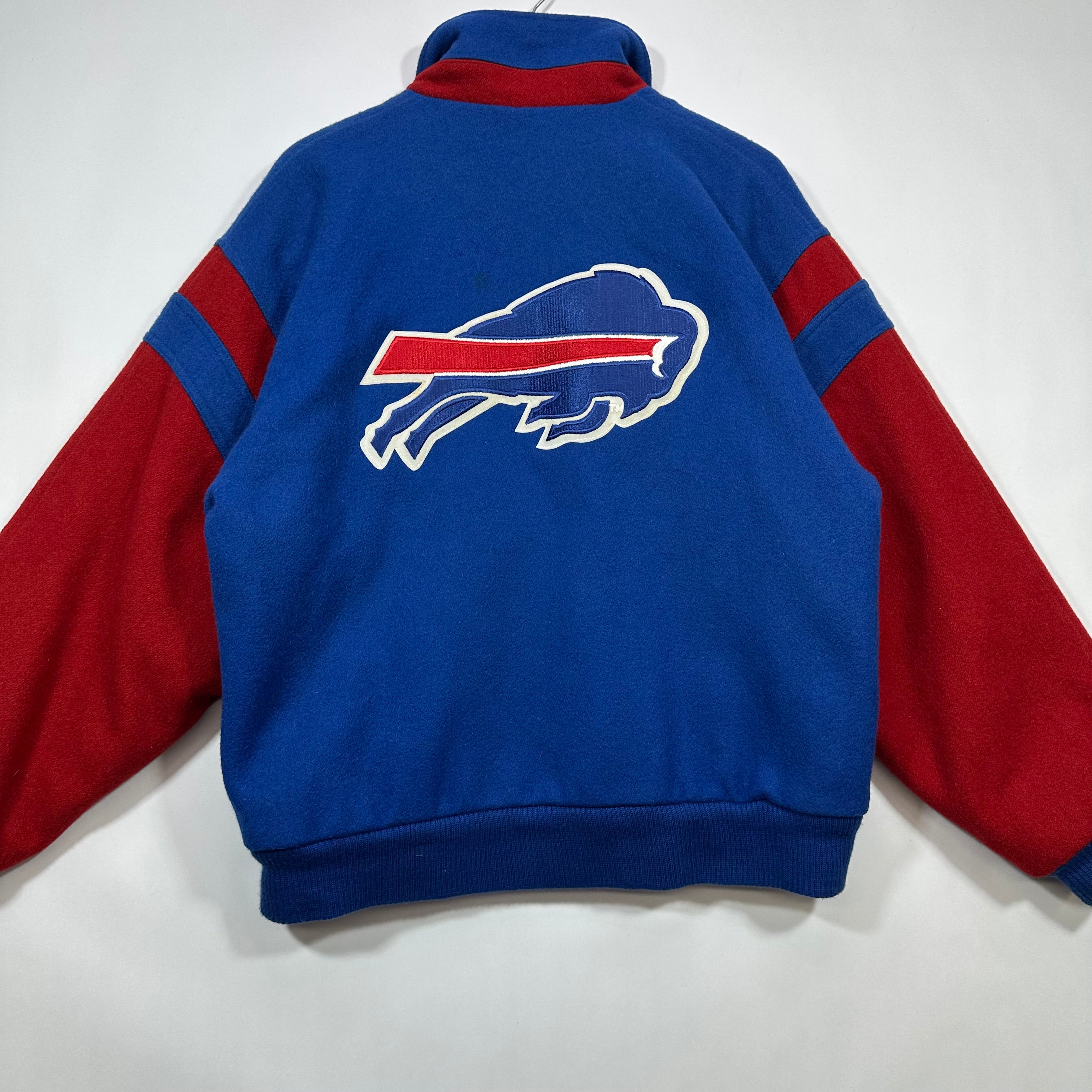 Vintage Buffalo Bills Wool Bomber Jacket Large