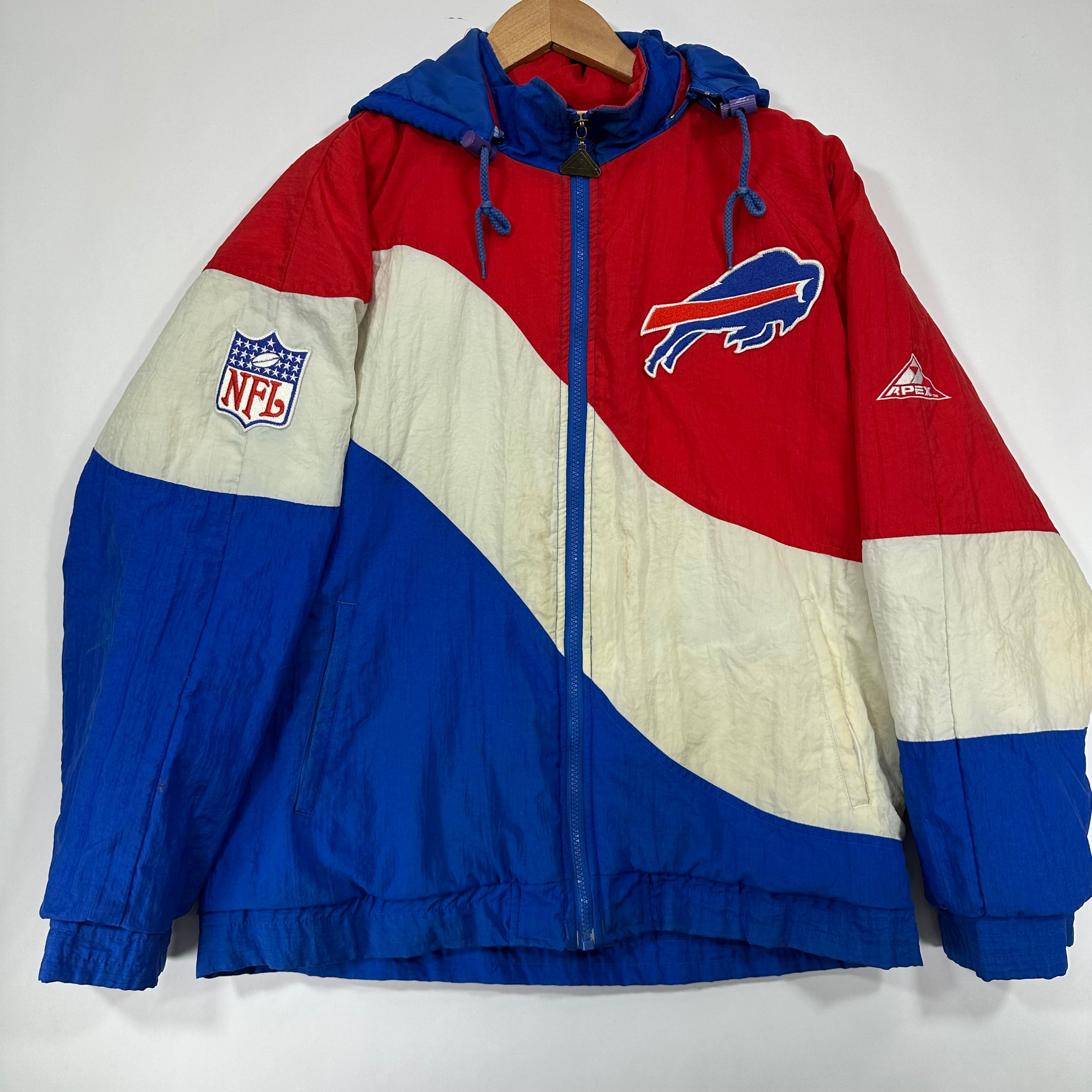 Vintage Buffalo Bills Apex Wave Puffer Jacket Medium
