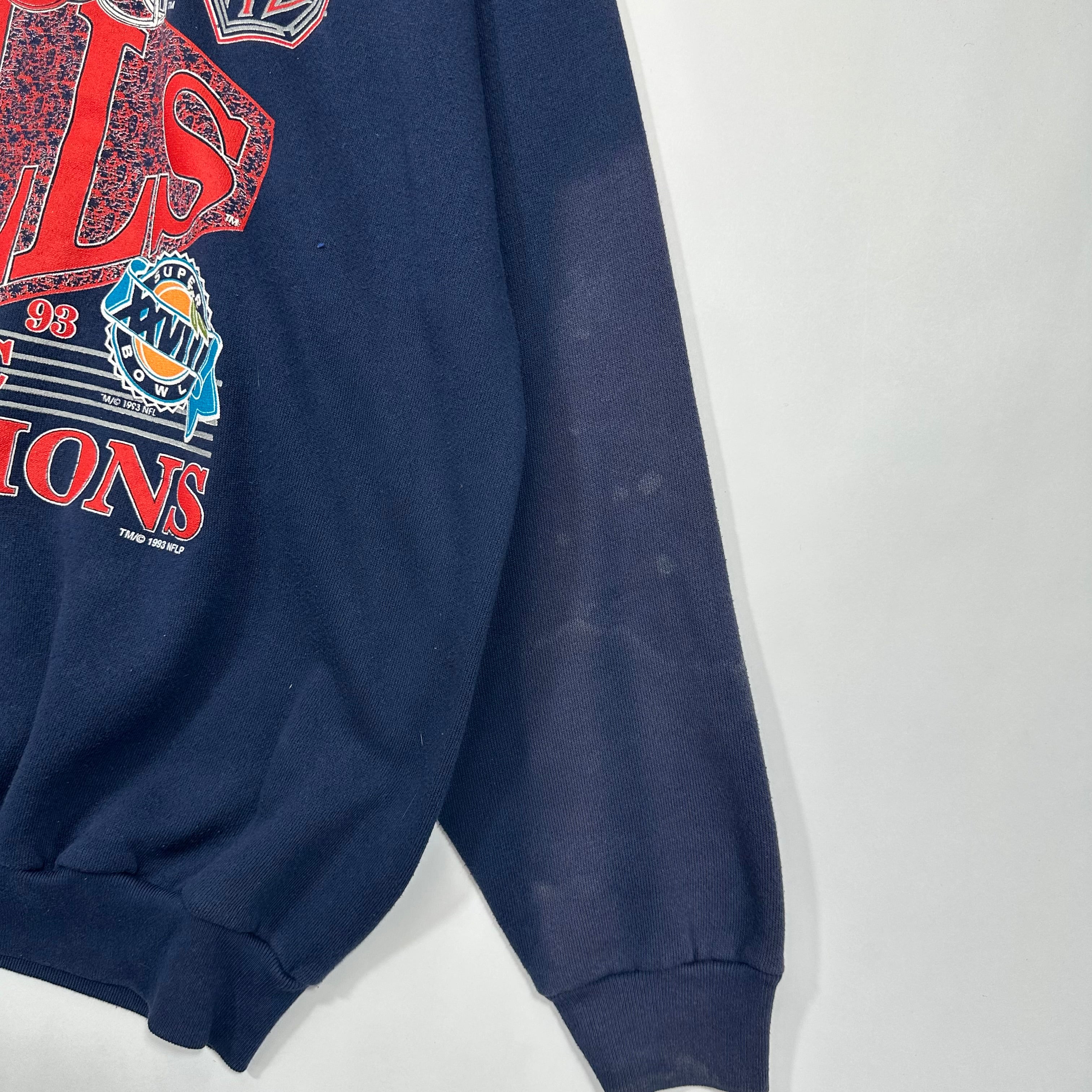 Vintage Buffalo Bills 1993 AFC Champs Crewneck Sweatshirt XL
