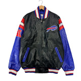 Vintage Buffalo Bills Vegan Leather Jacket Medium