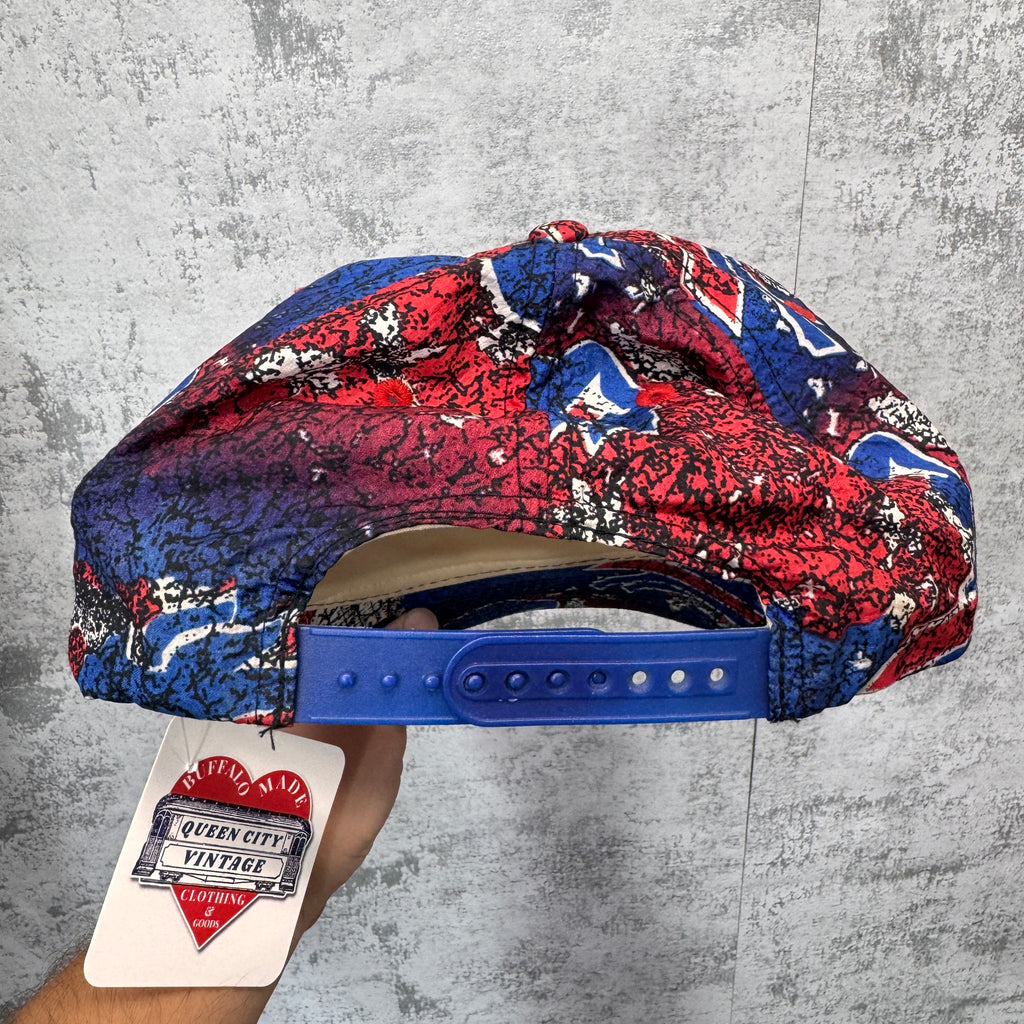 Vintage Buffalo Bills Apex One All Over Print Snapback Hat