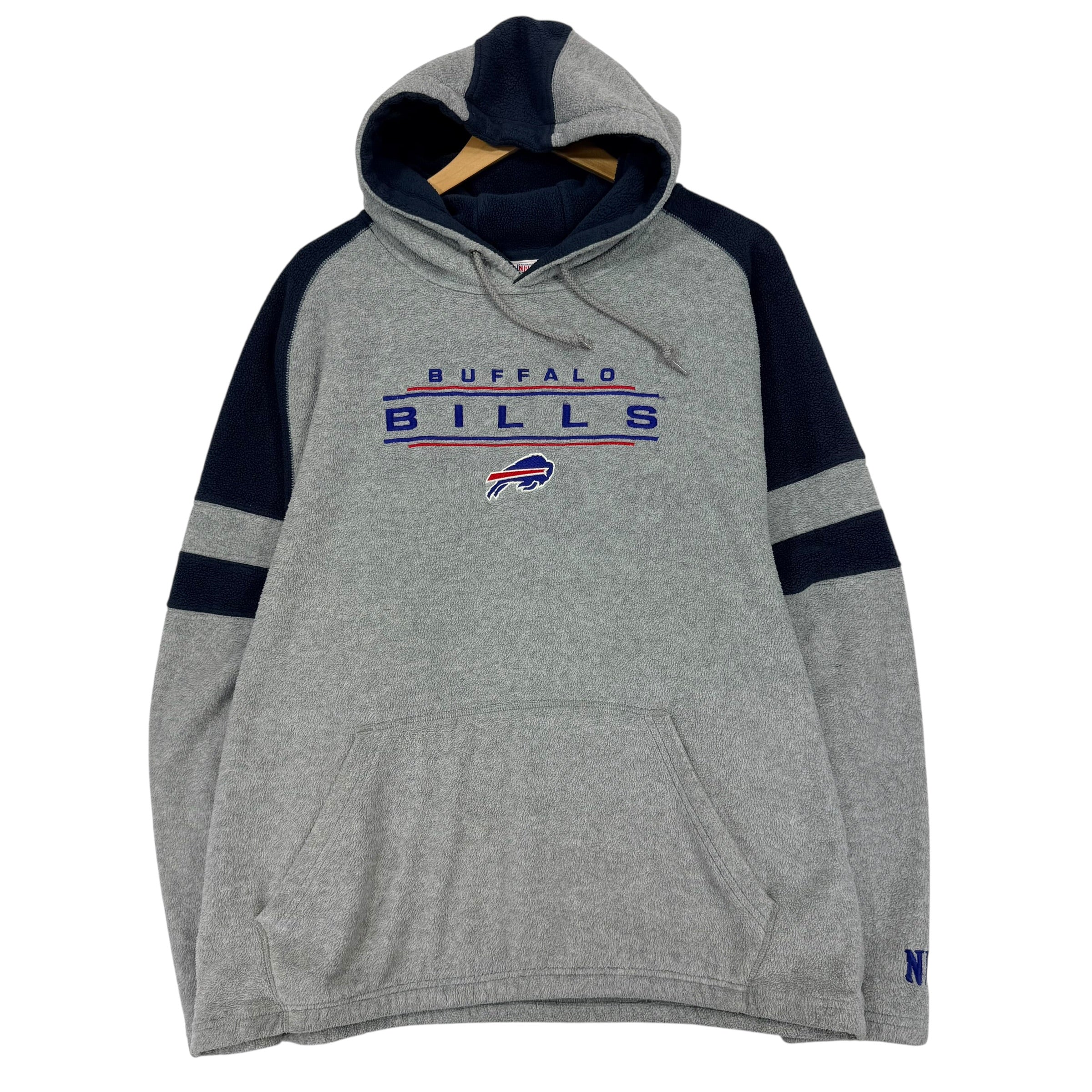 Vintage Buffalo Bills Fleece Hoodie Sweatshirt Large