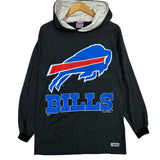 Vintage Buffalo Bills Striped Hoodie Shirt Medium