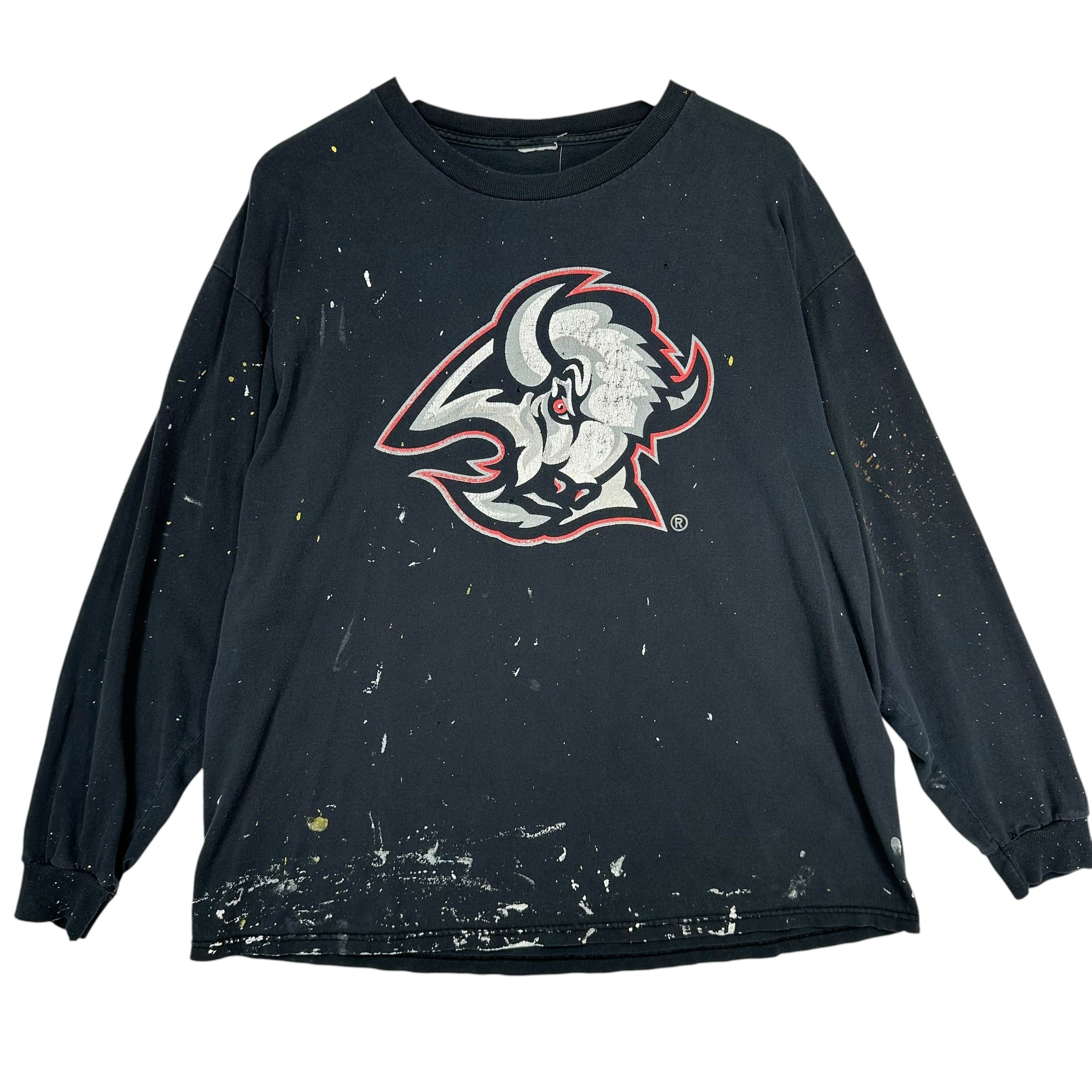 Vintage Buffalo Sabres 2007 Thrashed Long Sleeve Shirt XL
