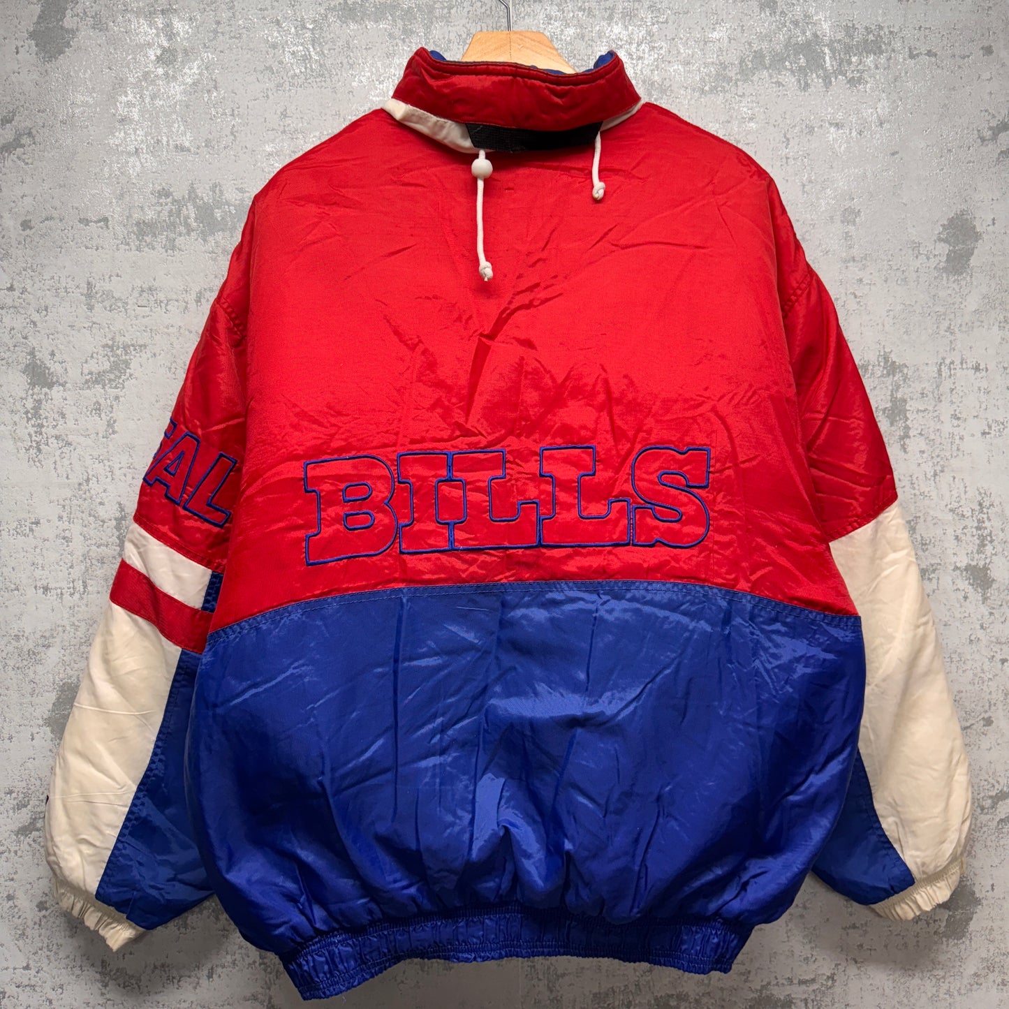 Vintage Buffalo Bills Zip Up Puffer Jacket Large