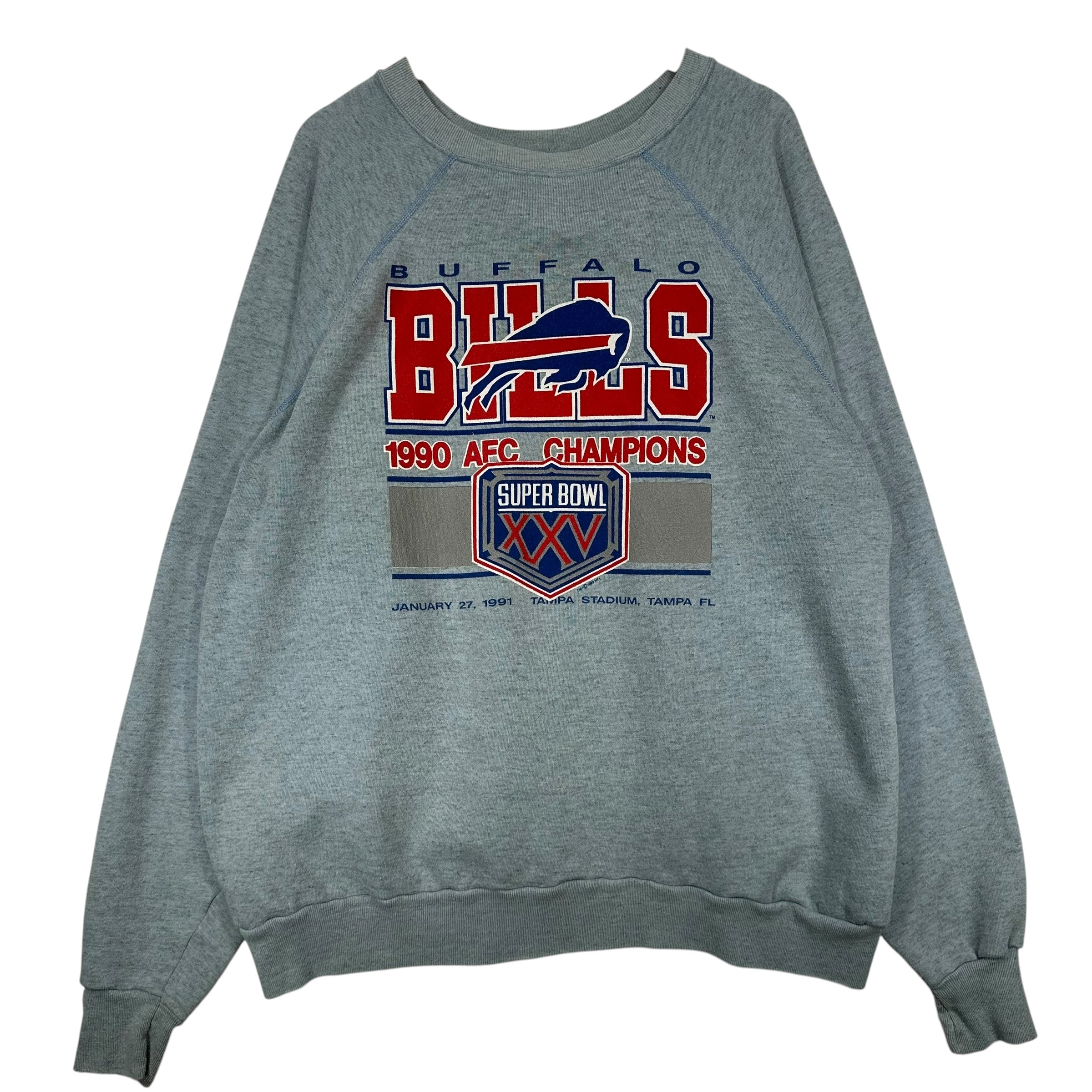 Vintage Buffalo Bills 1990 AFC Champs Crewneck Sweatshirt XXL