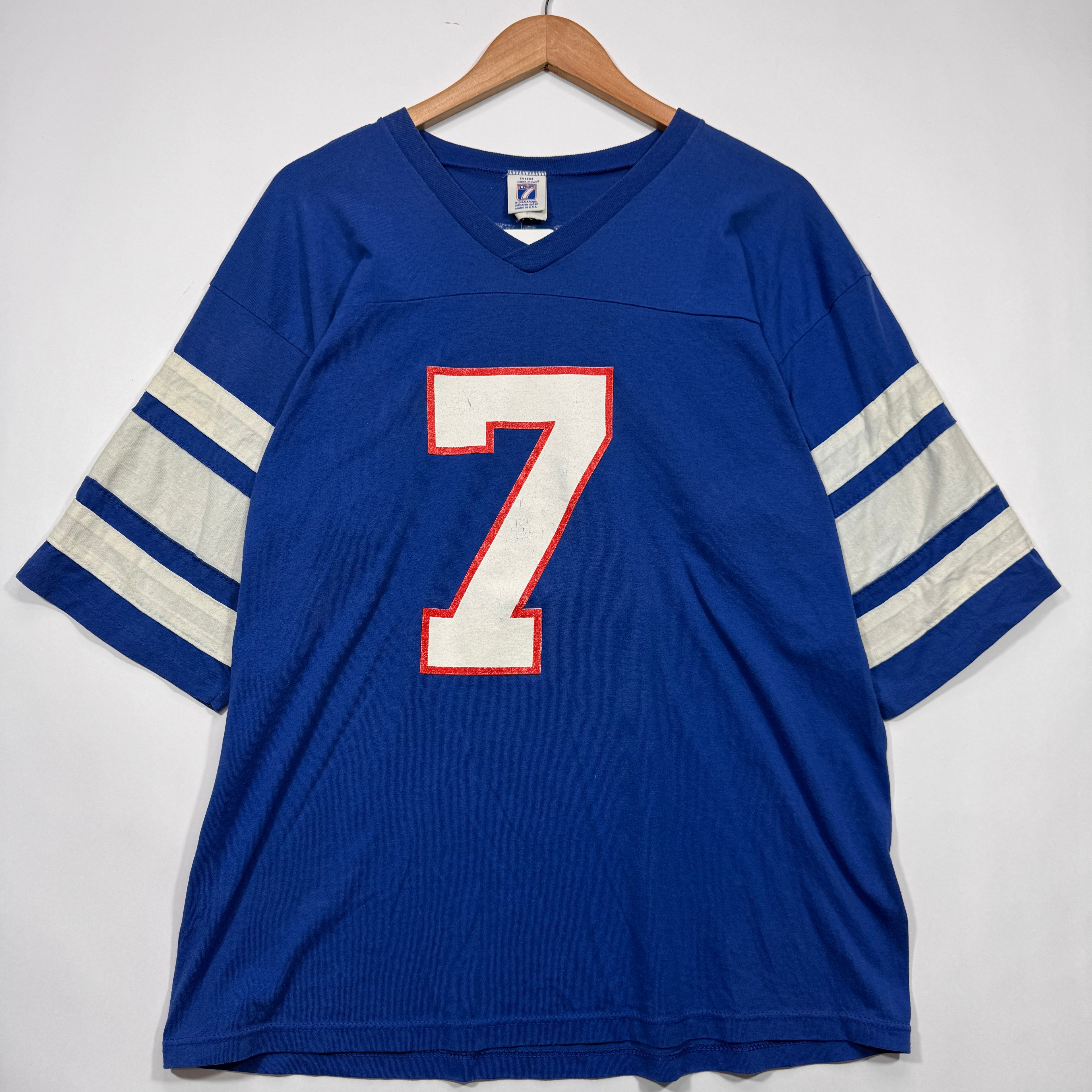 Vintage Buffalo Bills Doug Flutie V-Neck Jersey Shirt XL