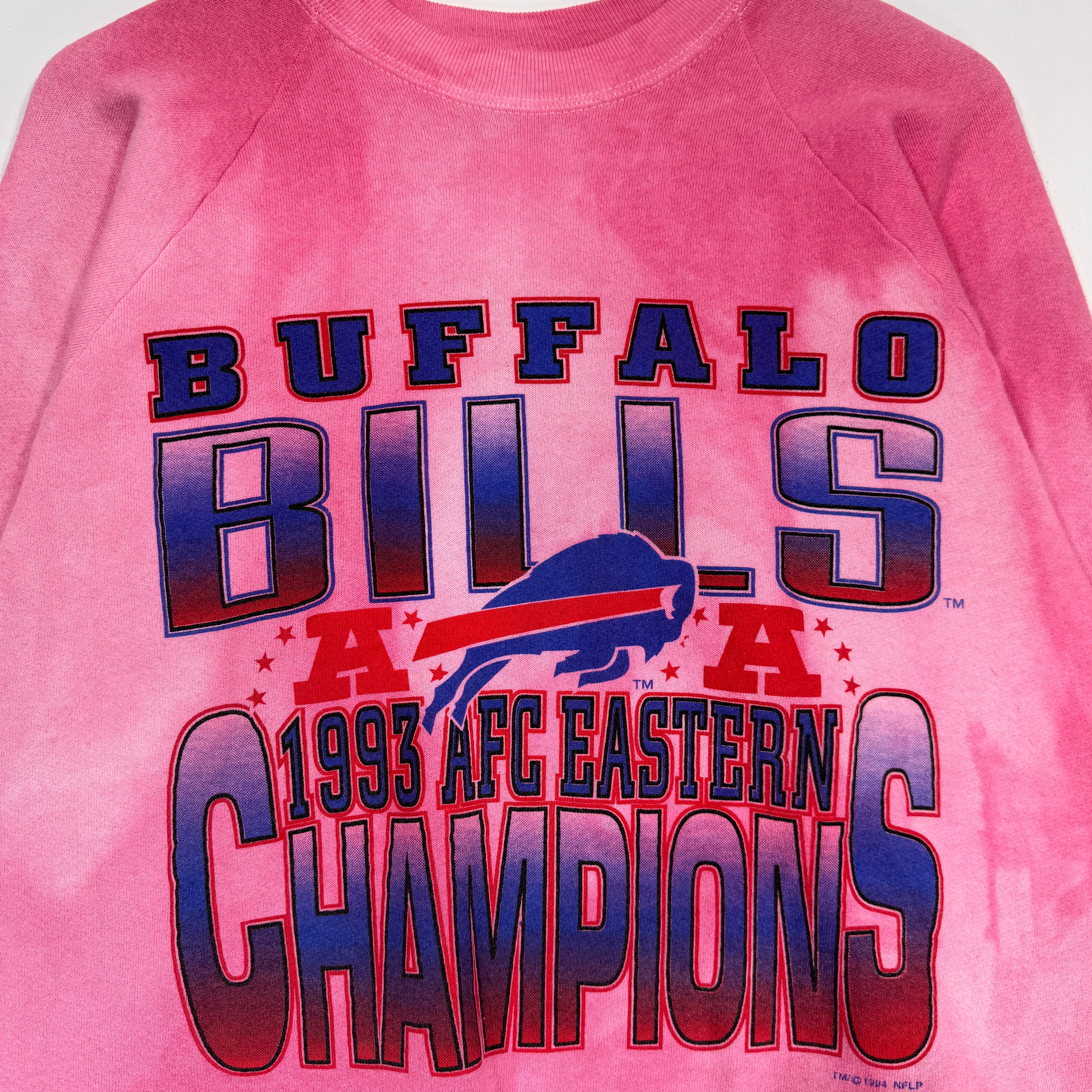 Vintage Buffalo Bills Overdyed 1993 AFC East Champions Crewneck Sweatshirt Large