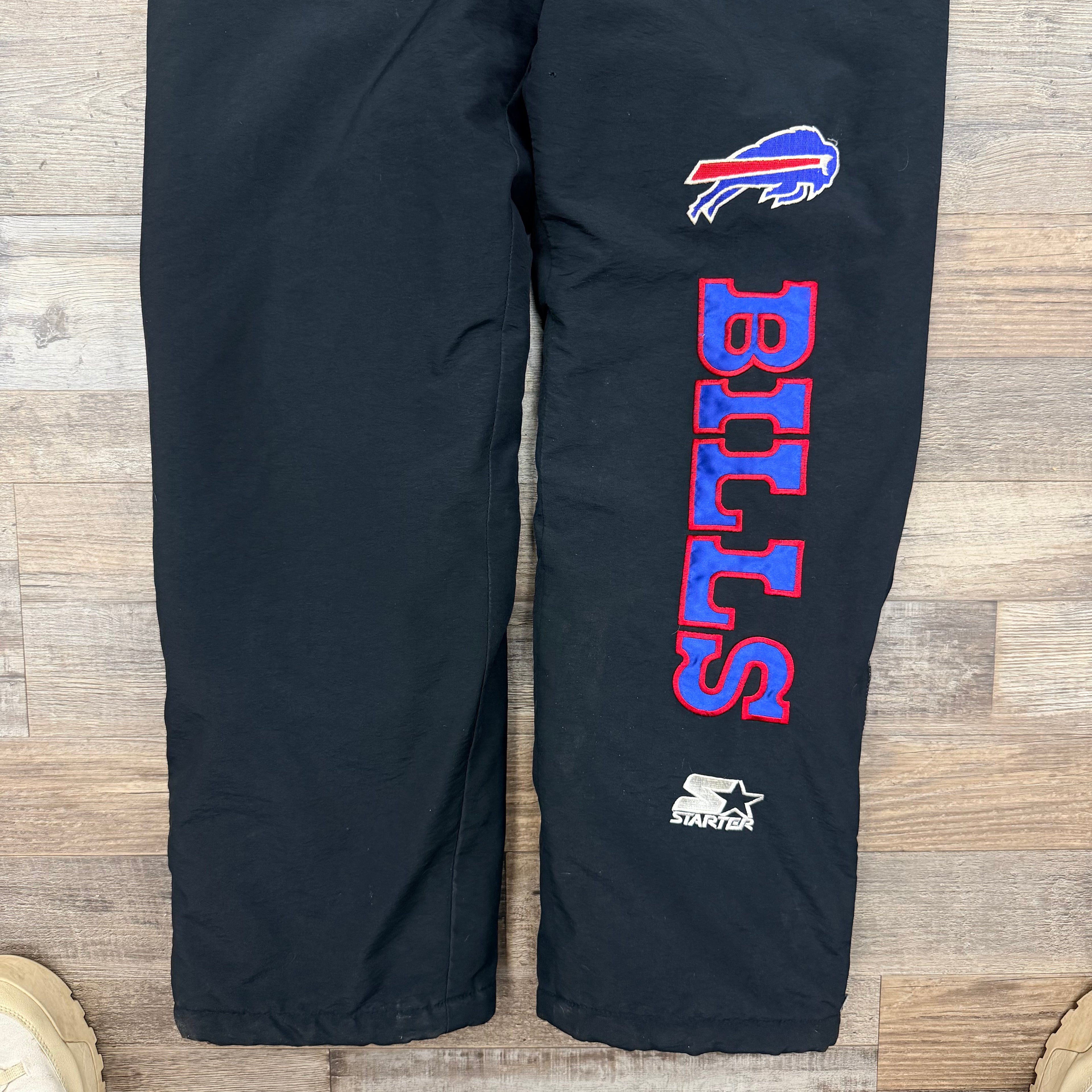 Vintage Buffalo Bills Starter Winter Snow Bibs Overalls Jacket Medium