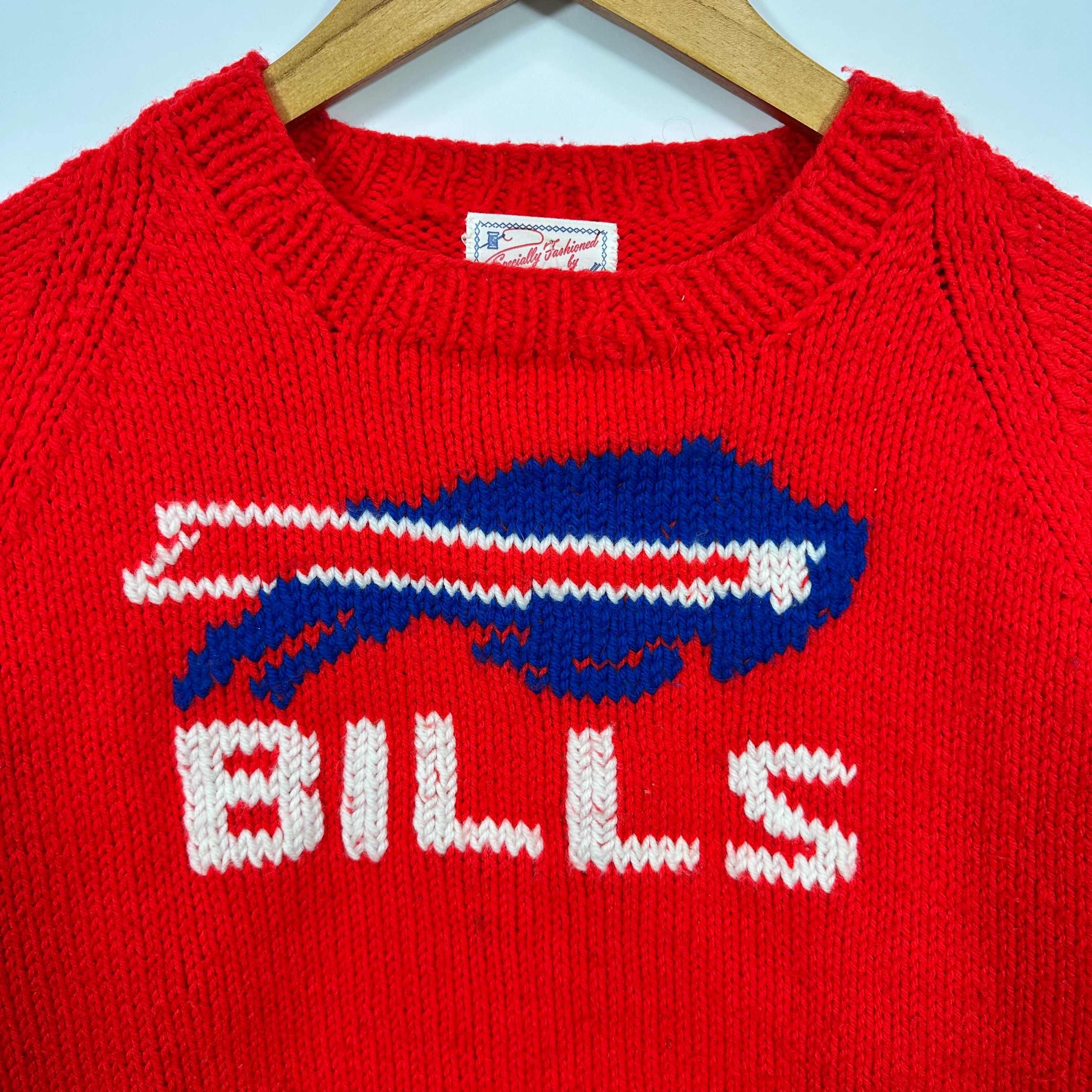 Vintage Buffalo Bills Knit Sweater Sweatshirt Medium
