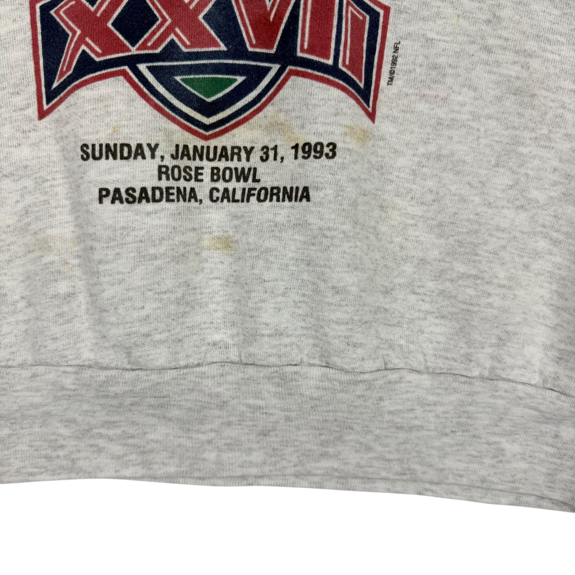Vintage Buffalo Bills 1993 Super Bowl Cartoon Crewneck Sweatshirt Large