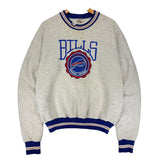 Vintage Buffalo Bills Embroidered Crewneck Sweatshirt Large