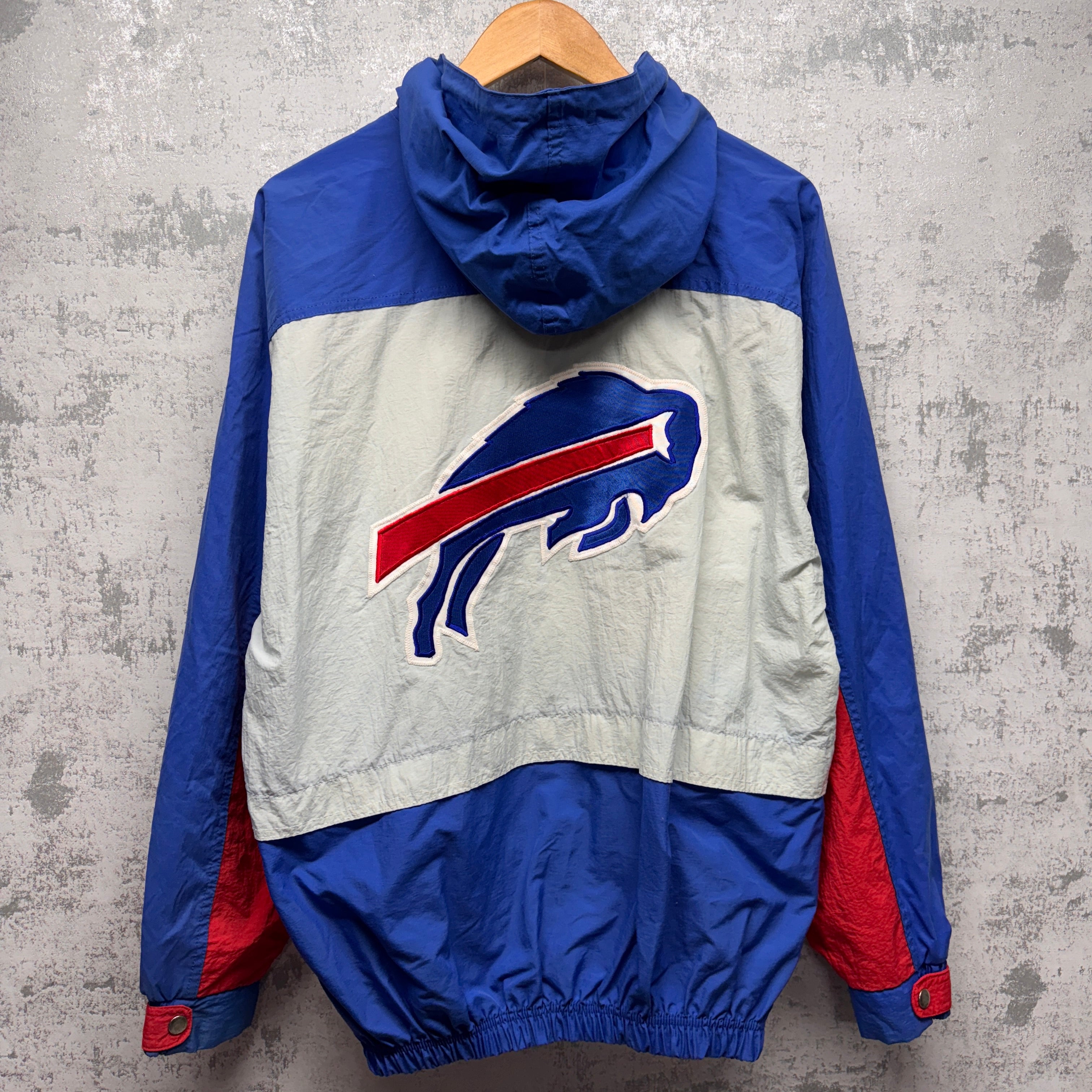 Vintage Buffalo Bills Zip Up Windbreaker Jacket Medium/Large