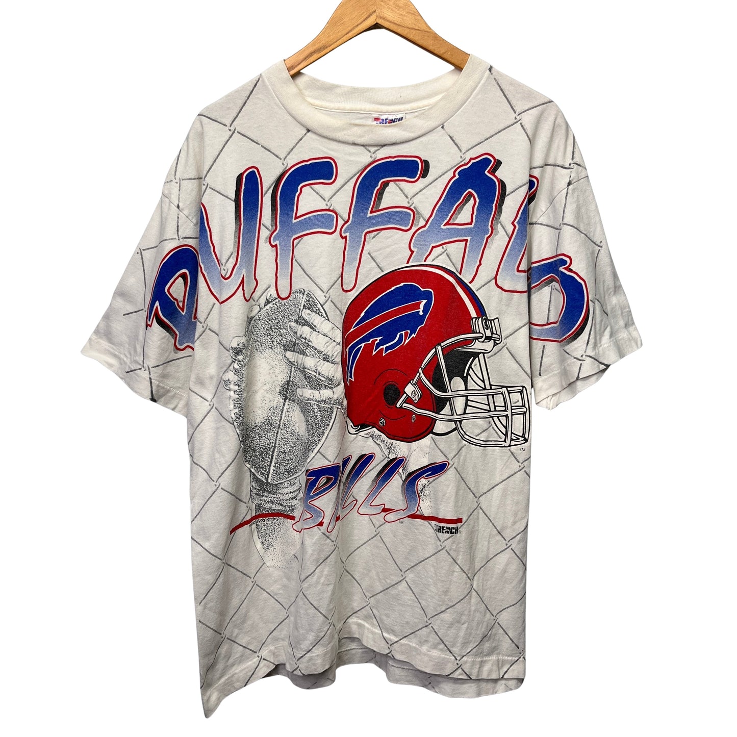 Vintage Buffalo Bills All Over Print Shirt XL