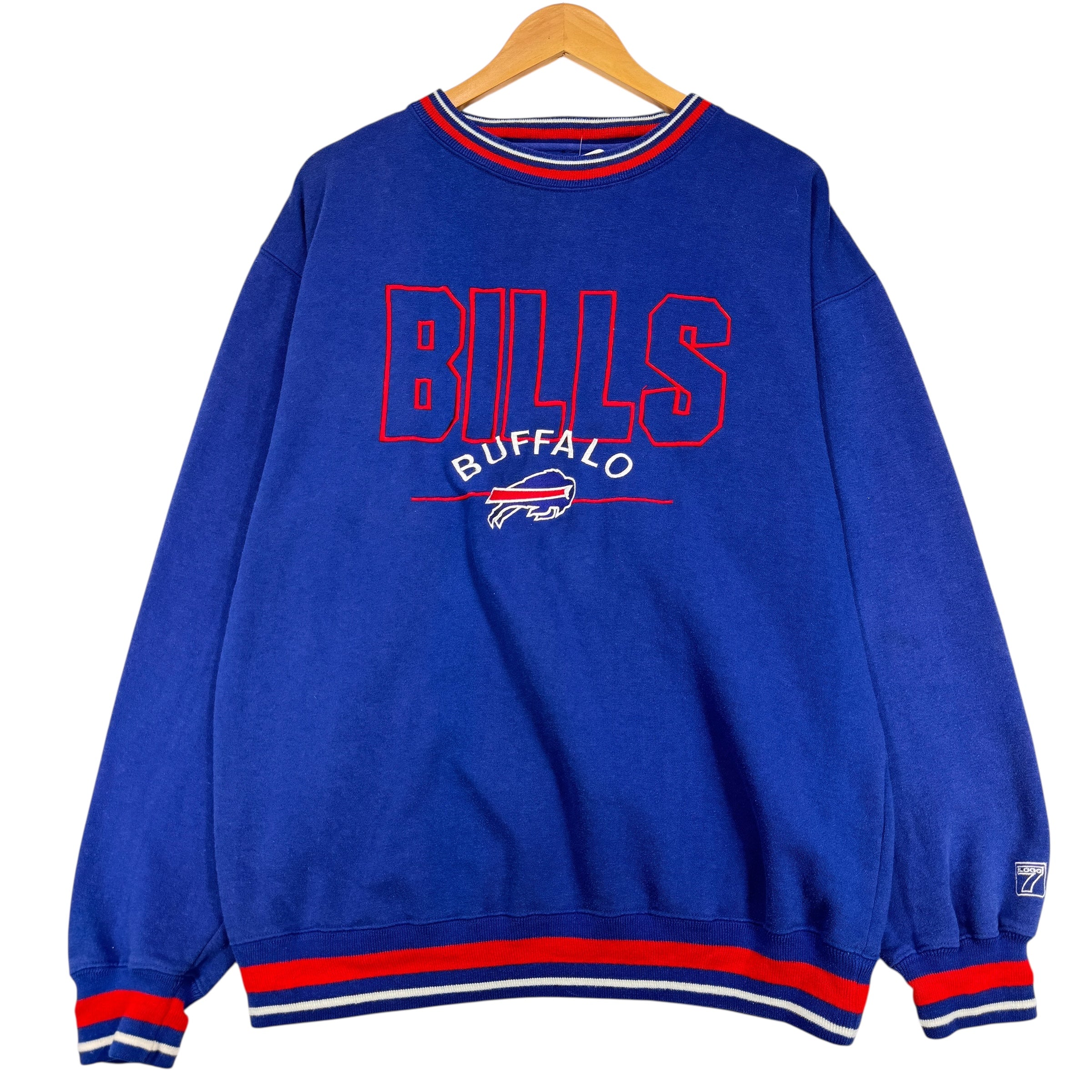 Vintage Buffalo Bills Embroidered Crewneck Sweatshirt XL
