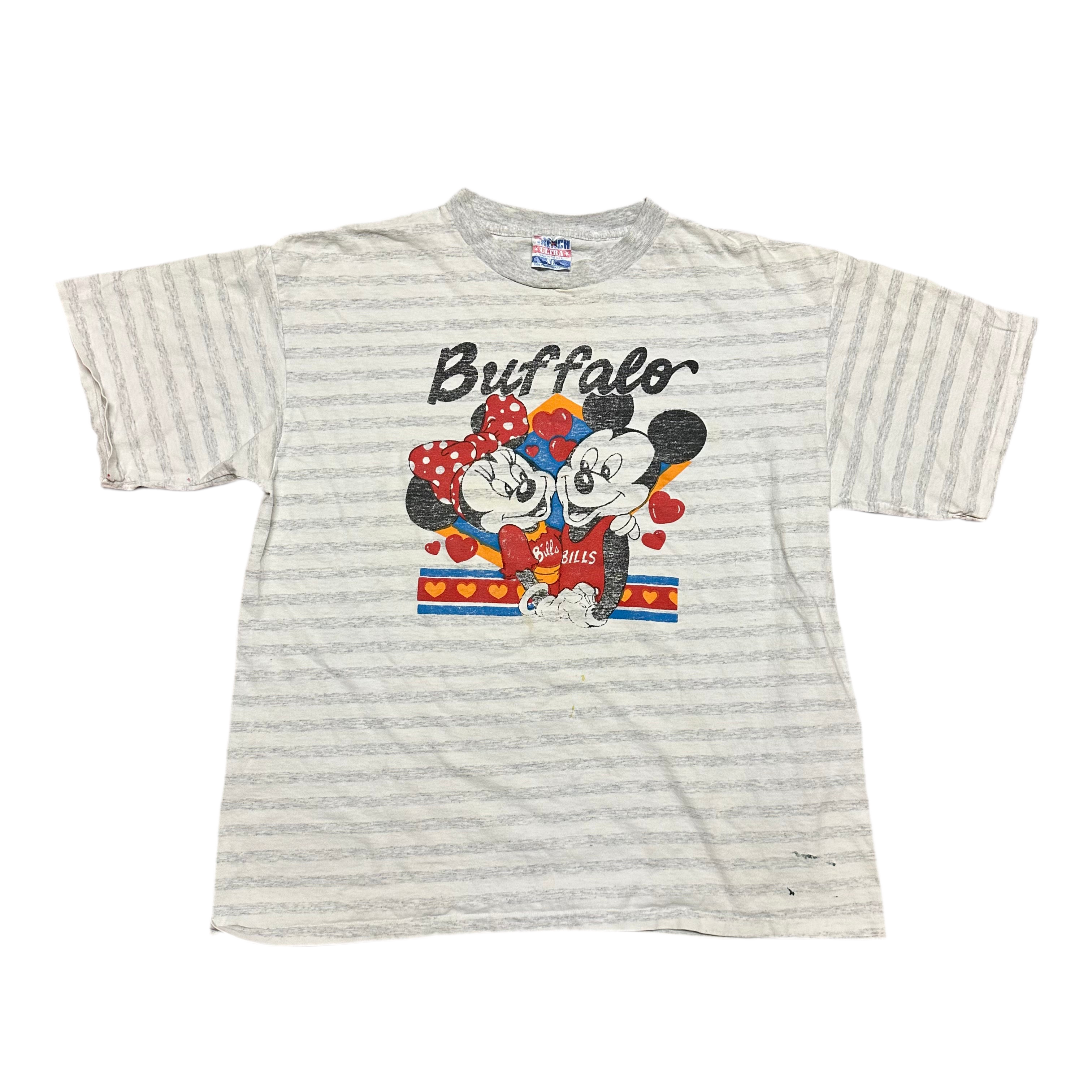 Vintage Buffalo Bills Mickey & Minnie Mouse Shirt Large-XL