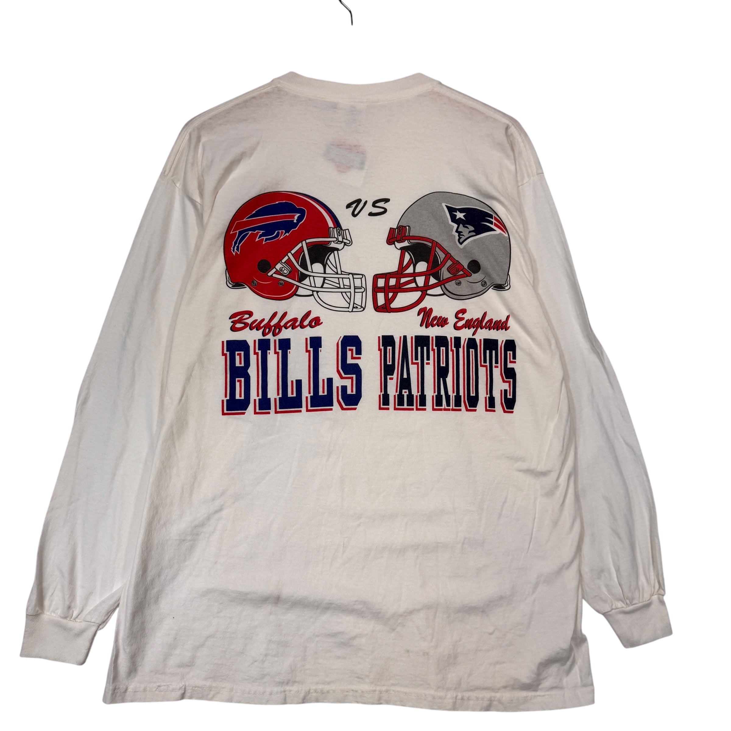 Vintage Buffalo Bills New England Patriots Long Sleeve Shirt XL