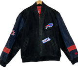 Vintage Buffalo Bills Leather Suede Jacket Medium
