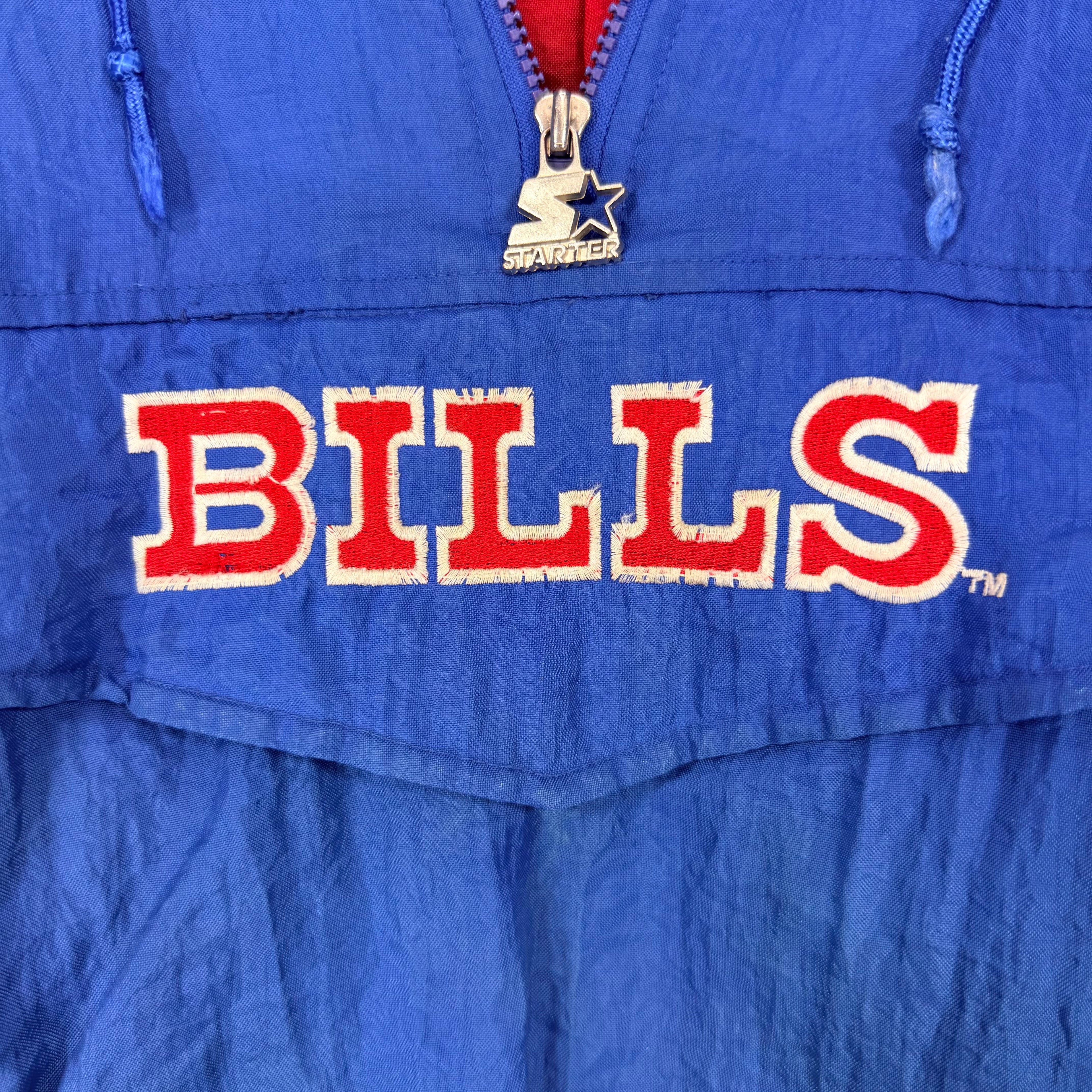 ********Vintage Buffalo Bills Starter Pullover Puffer Jacket Small