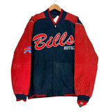 Vintage Buffalo Bills Suede Leather Jacket XXL