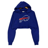 Vintage Buffalo Bills Cropped Hoodie Sweatshirt Medium