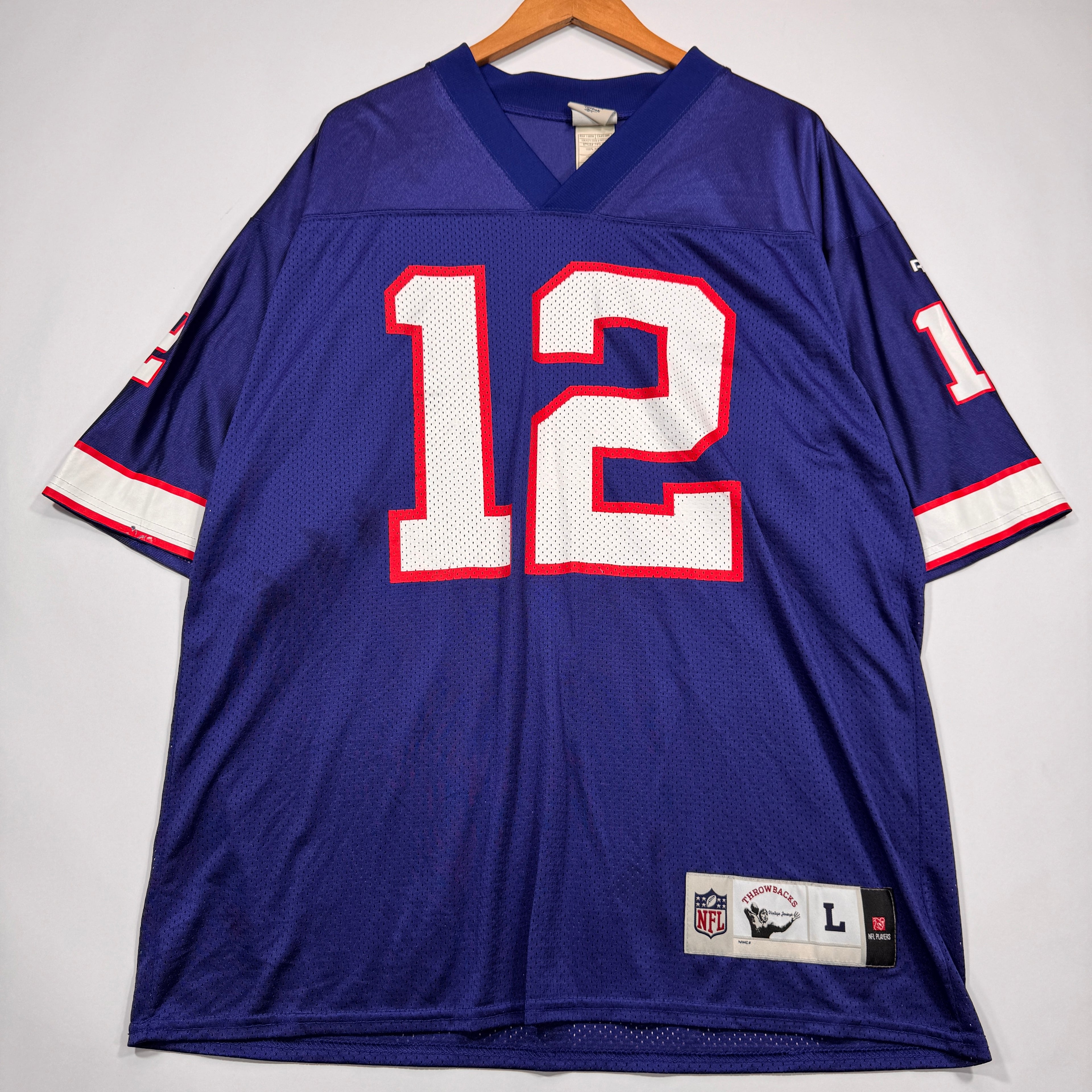 Vintage Buffalo Bills Kelly #12 Jersey Shirt Large