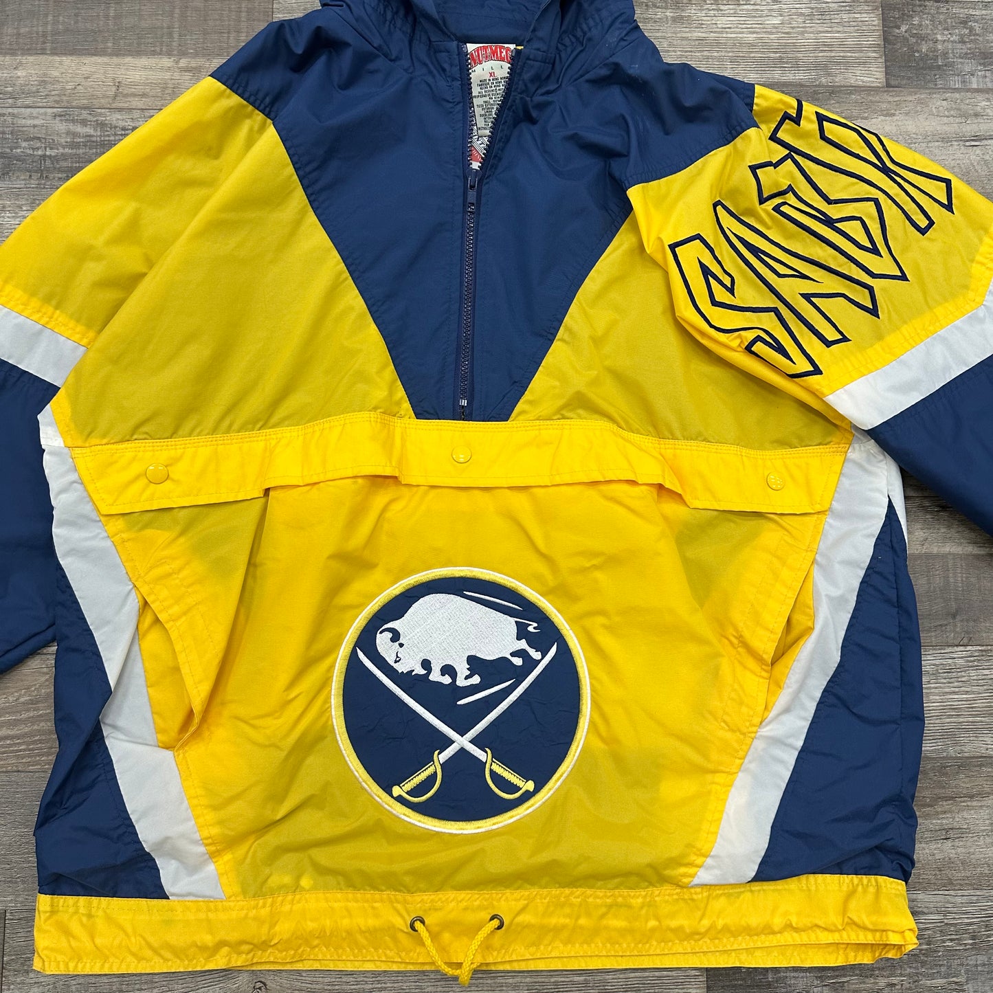 Vintage Buffalo Sabres Anorak Windbreaker Jacket XL