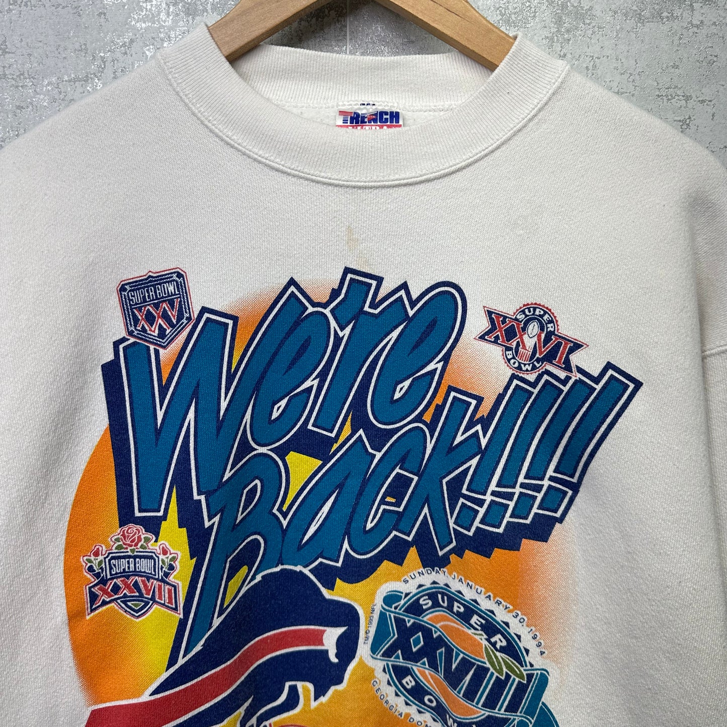 Vintage Buffalo Bills Crewneck Sweatshirt Large