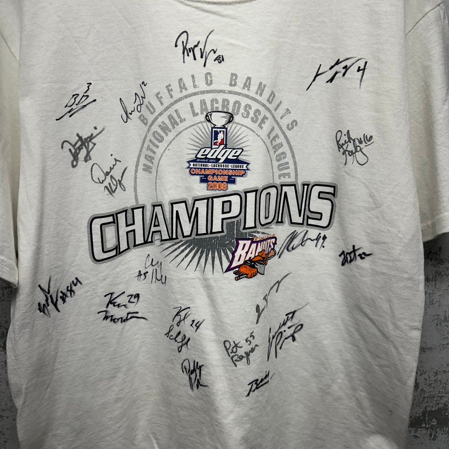 Vintage Buffalo Bandits 2008 NLL Champs Shirt Medium