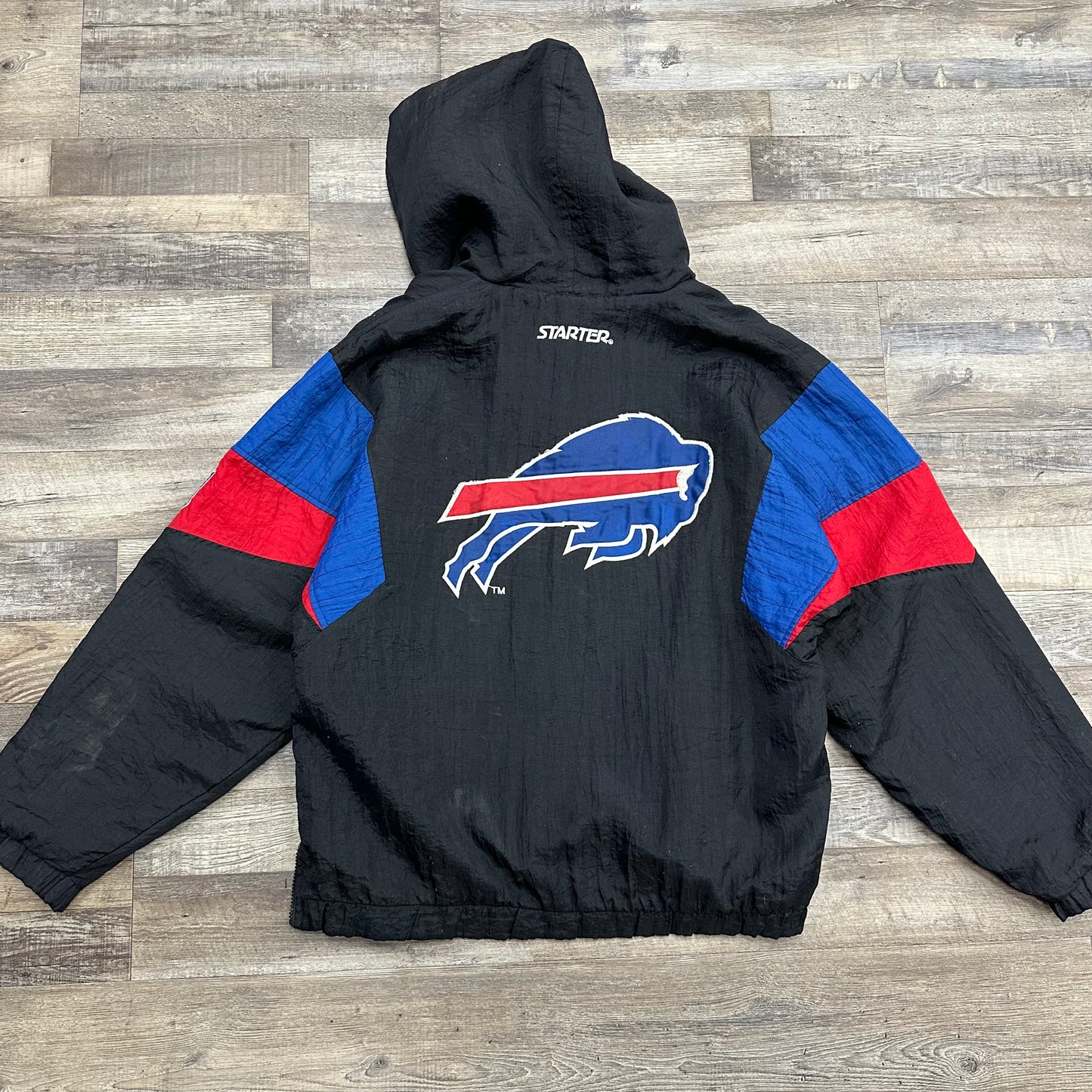 Vintage Buffalo Bills Starter Pullover Puffer Jacket Medium