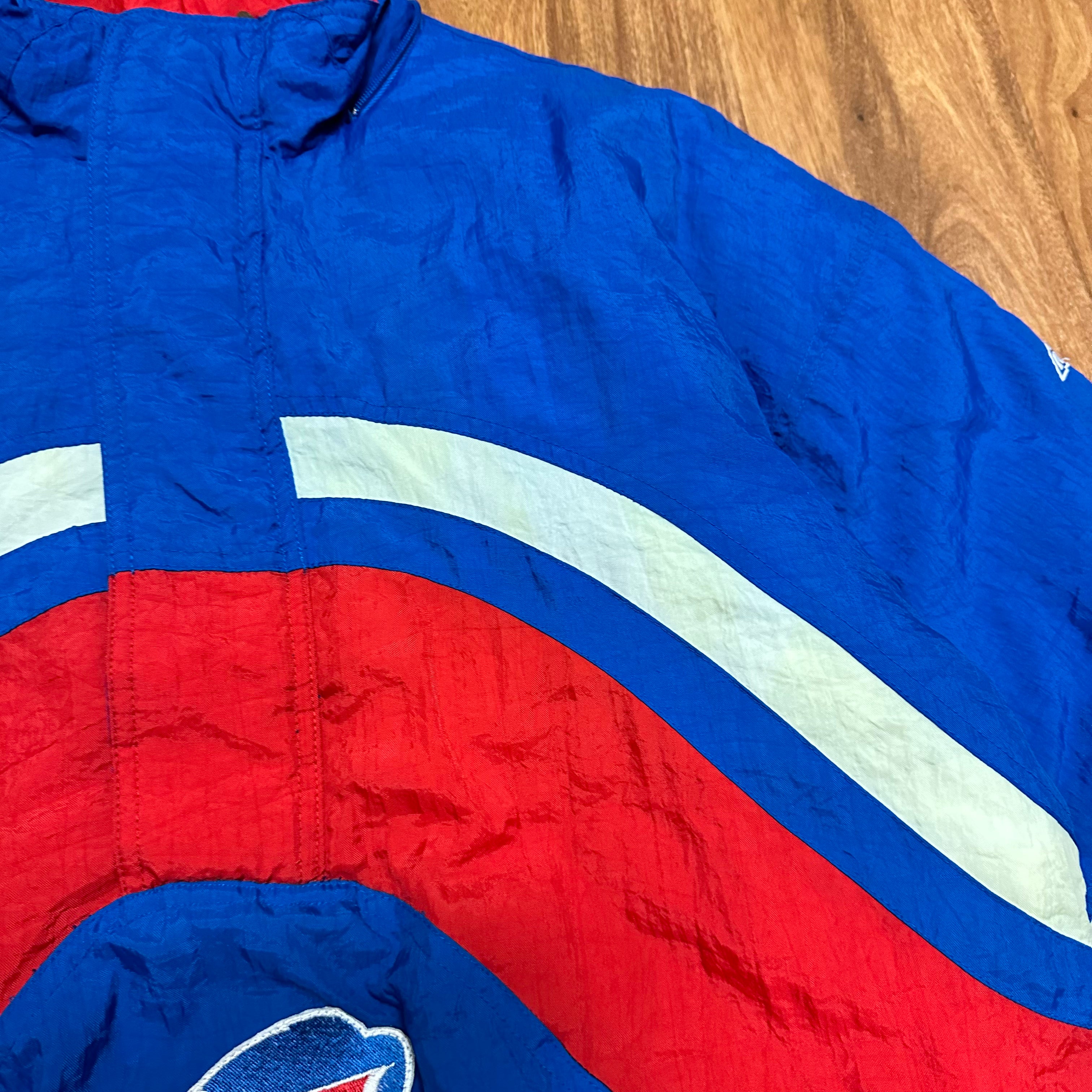 Vintage Buffalo Bills Apex 1/2 Zip Pullover Puffer Jacket Medium