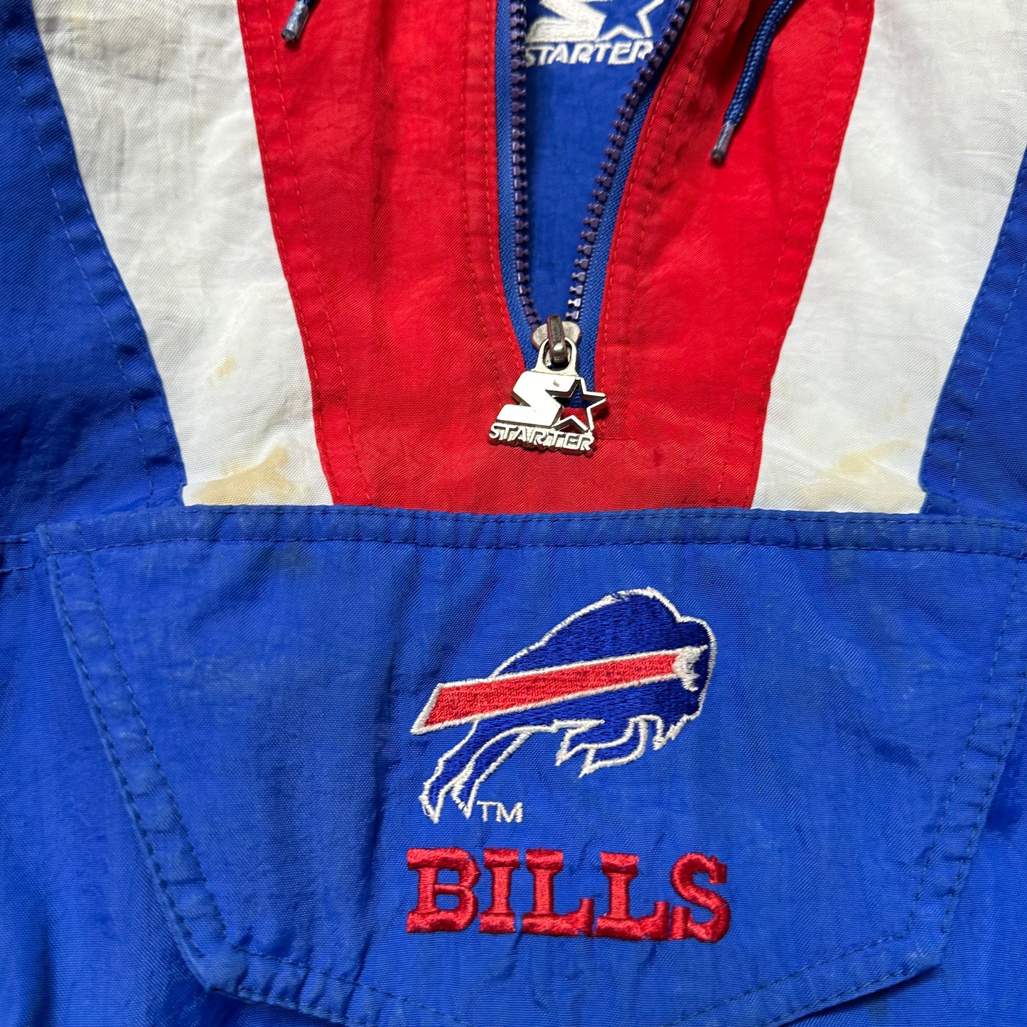 Vintage Buffalo Bills Starter Pullover Puffer Jacket Women’s XS-Small