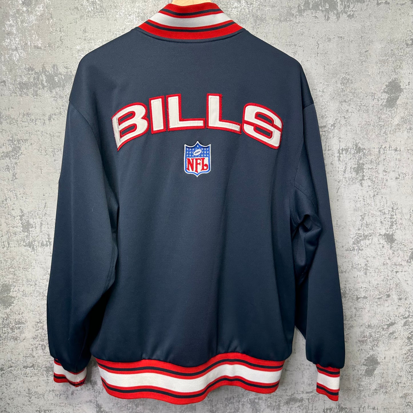 Vintage Buffalo Bills 1/4 Zip Crewneck Sweatshirt XL