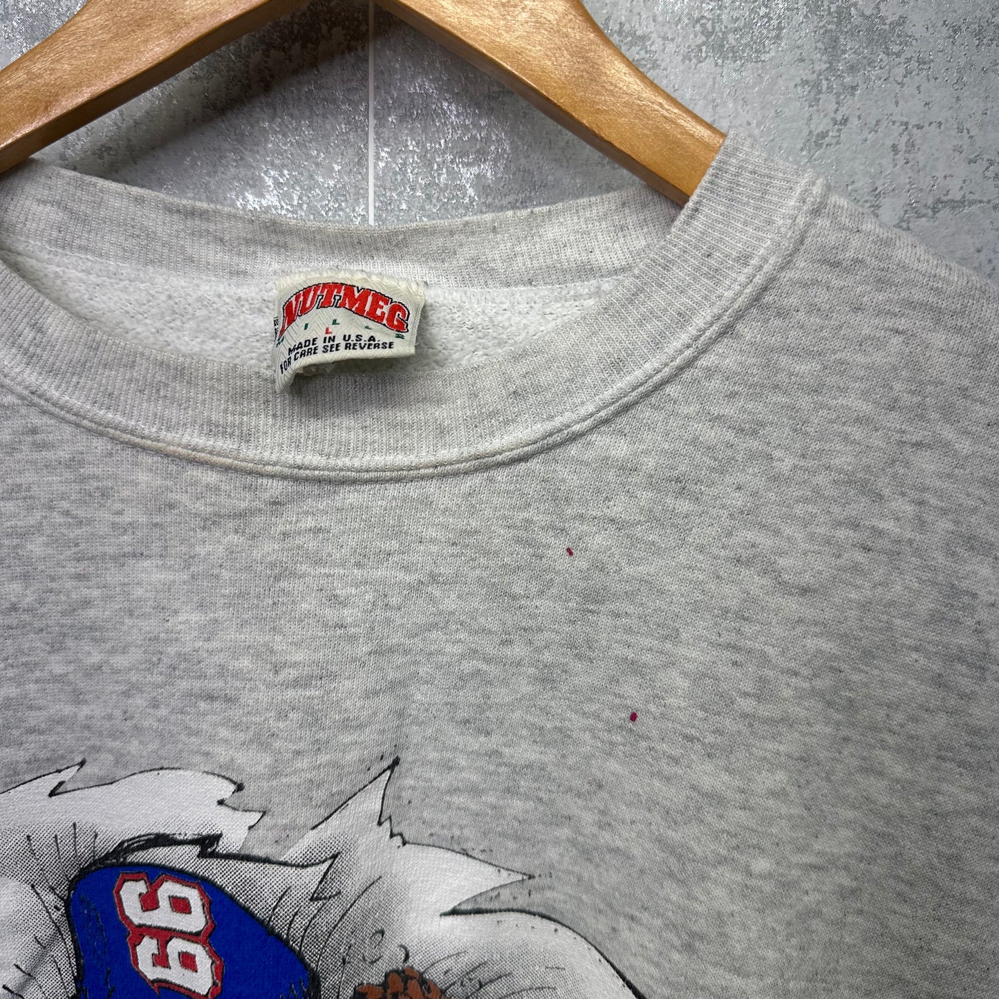 Vintage Buffalo Bills Jack Davis Double Sided Crewneck Sweatshirt Large