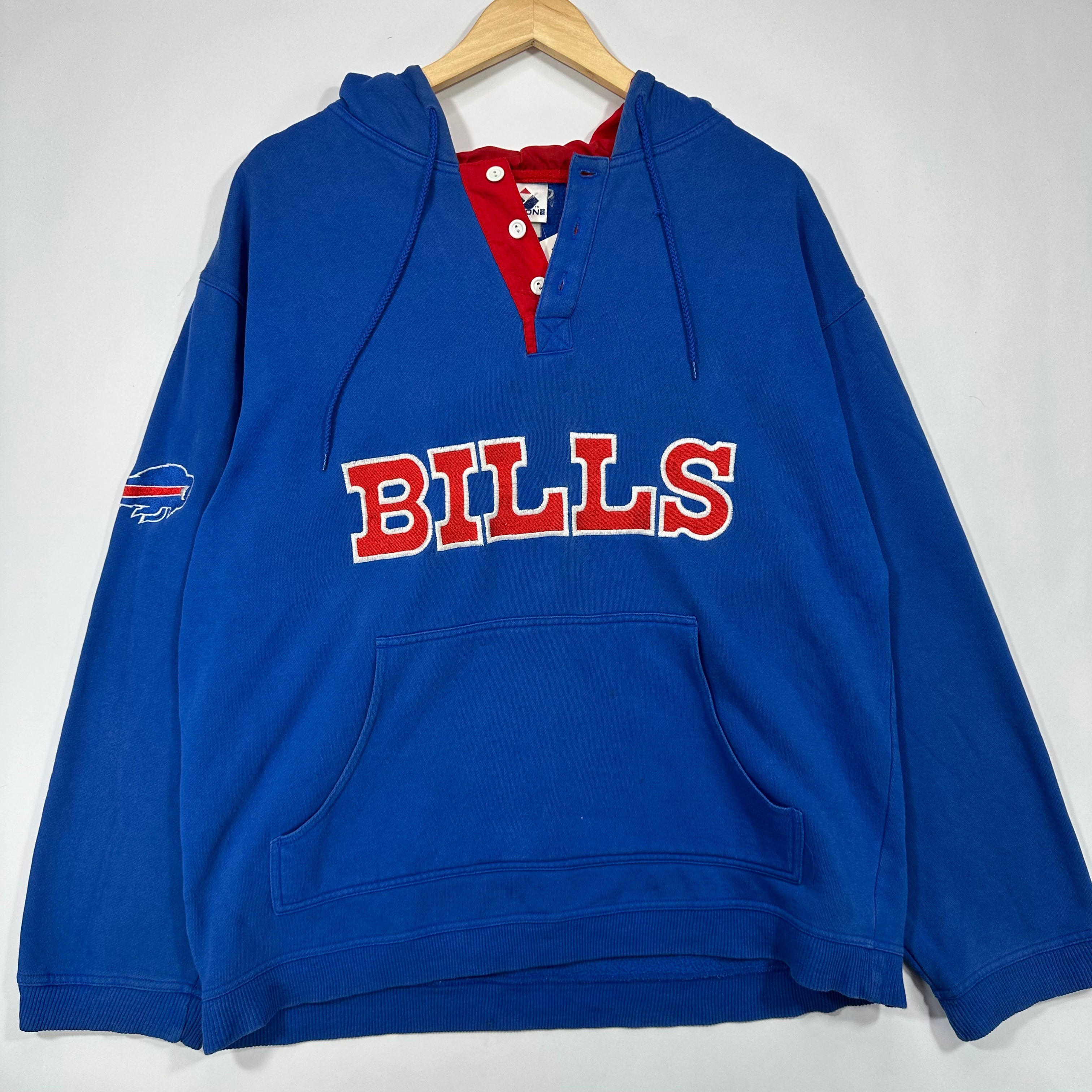 Vintage Buffalo Bills Apex Hoodie Sweatshirt XL