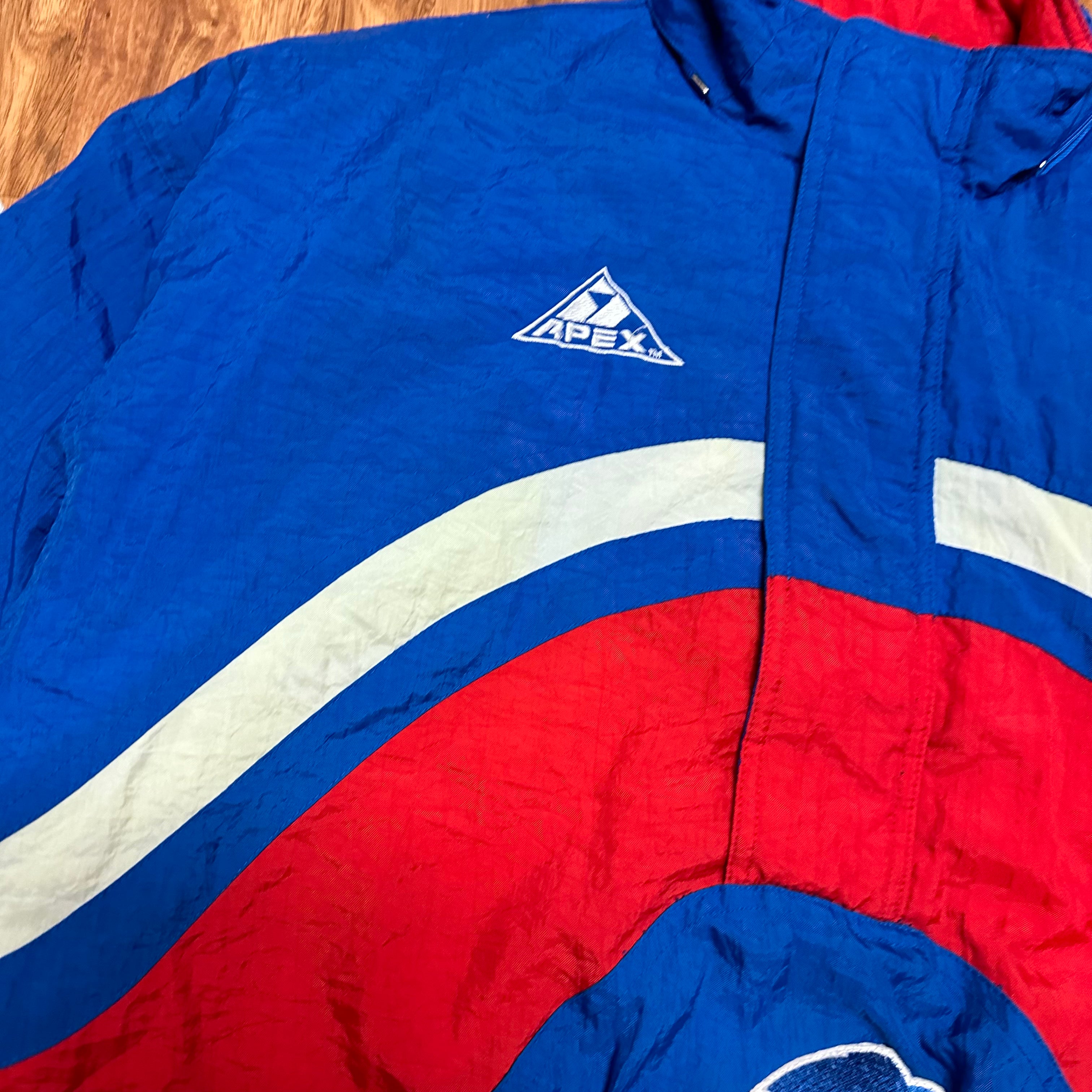 Vintage Buffalo Bills Apex 1/2 Zip Pullover Puffer Jacket Medium