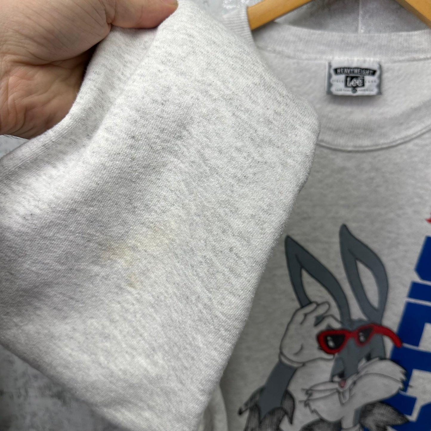 Vintage Buffalo Bills Bugs Bunny Looney Tunes Crewneck Sweatshirt XL