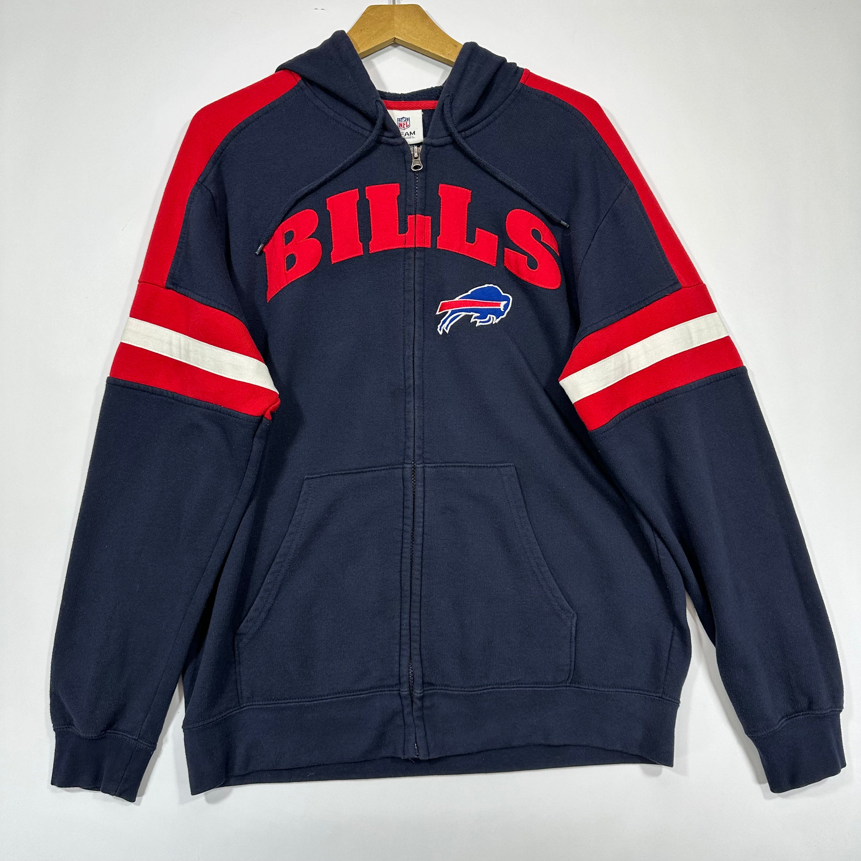 Vintage Buffalo Bills Embroidered Hoodie Sweatshirt XL