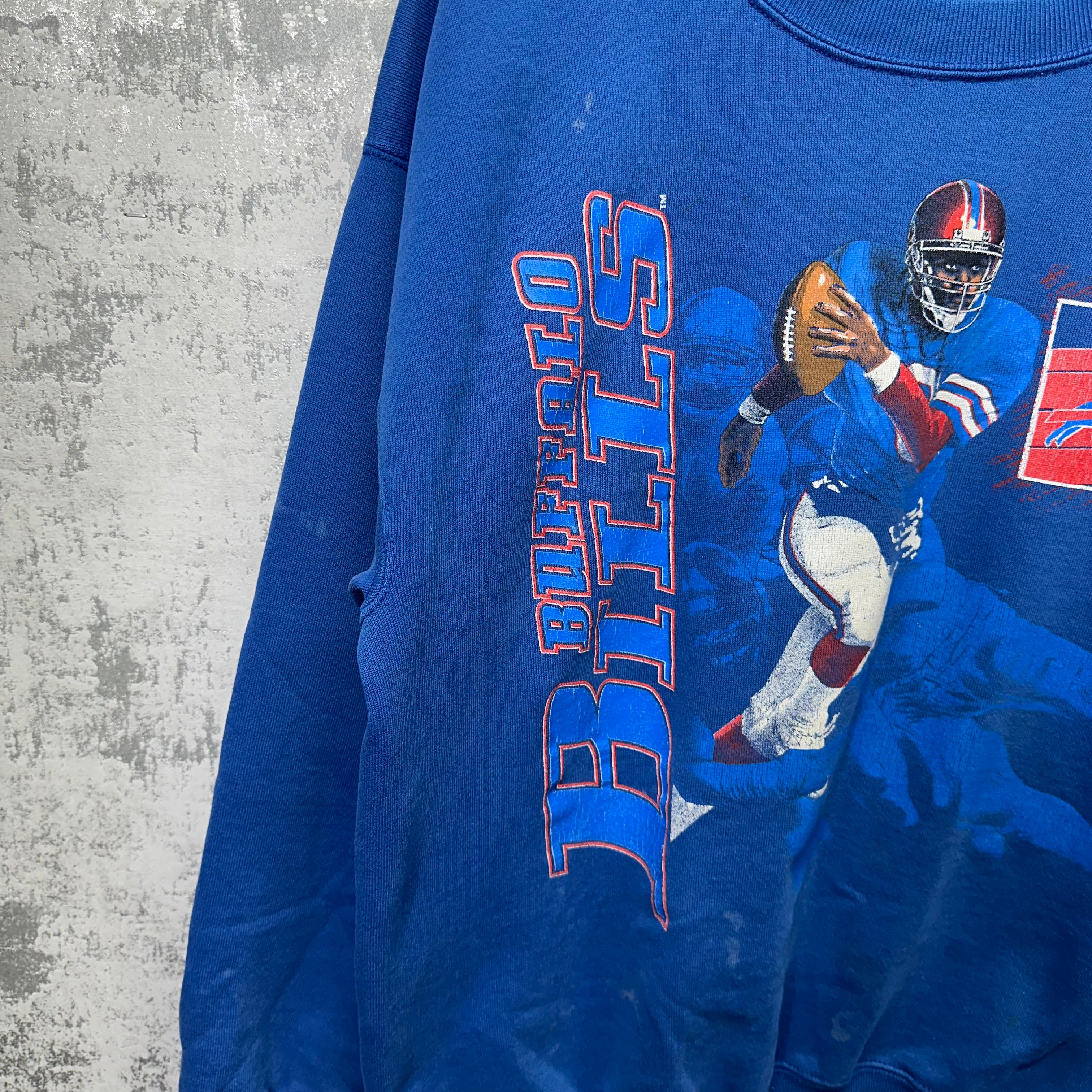 Vintage Buffalo Bills Monday Night Football Crewneck Sweatshirt Large